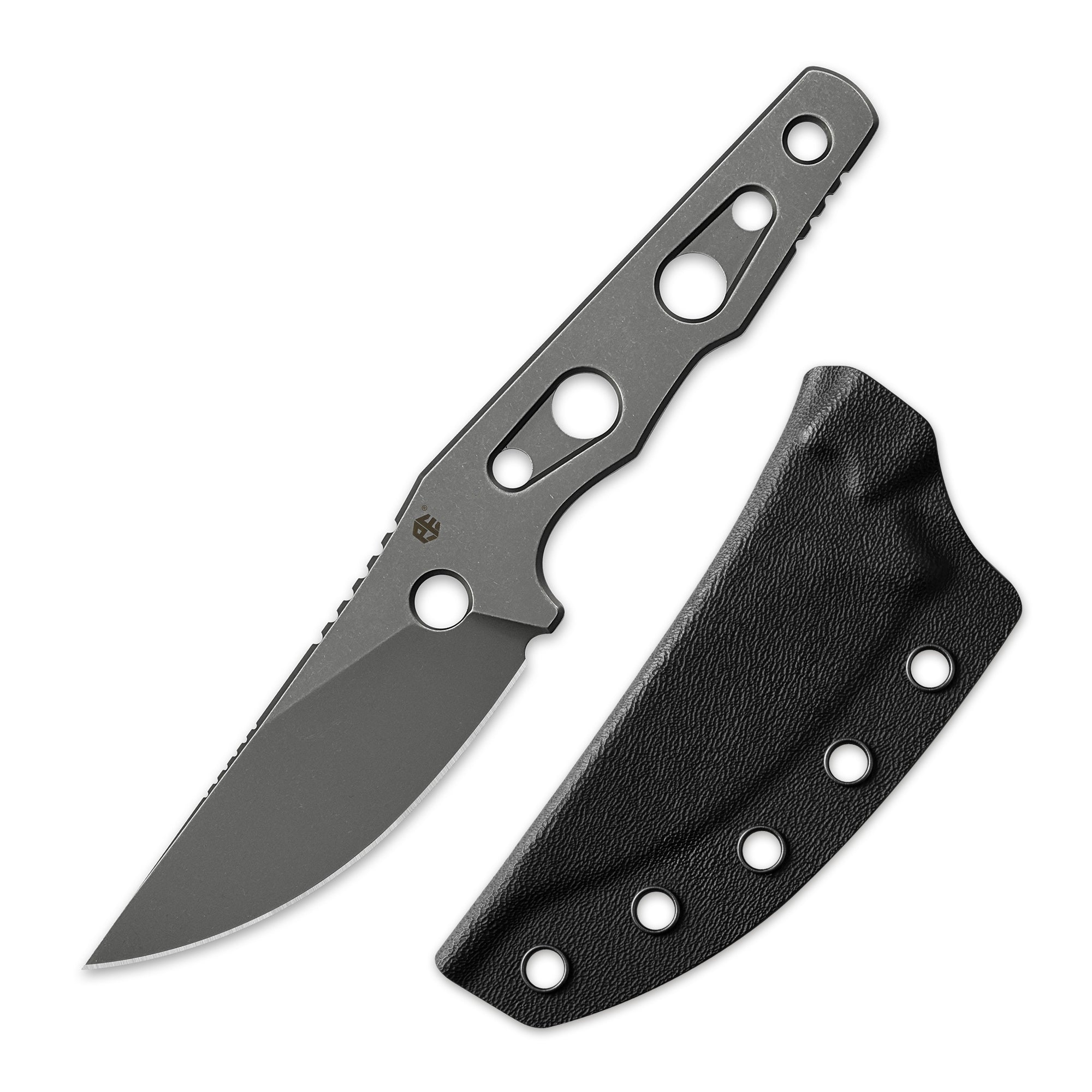 Petrified Fish PFE18 - Bison L, N690 Steel Skeleton knife