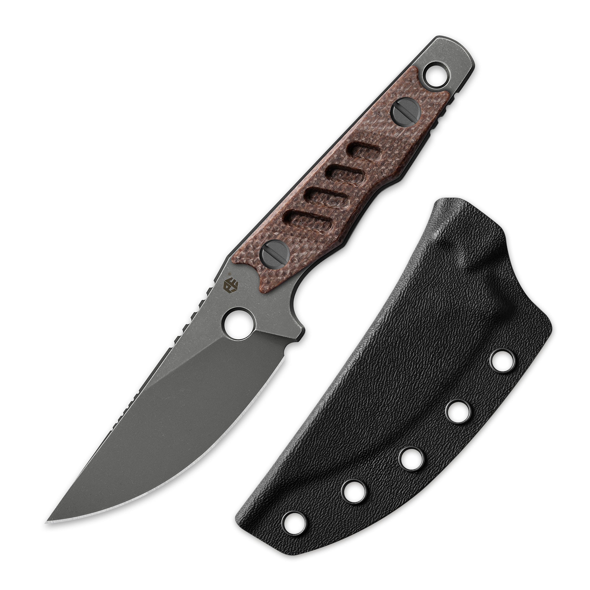 Petrified Fish PFE18 - Bison L, N690 Steel Skeleton knife