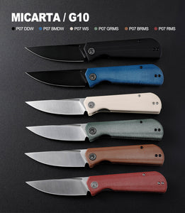 Petrified Fish PFP07 Viking  ,3.62" K110 Satin Blade, 123g G10 Handle Front Flipper Liner lock Folding knife