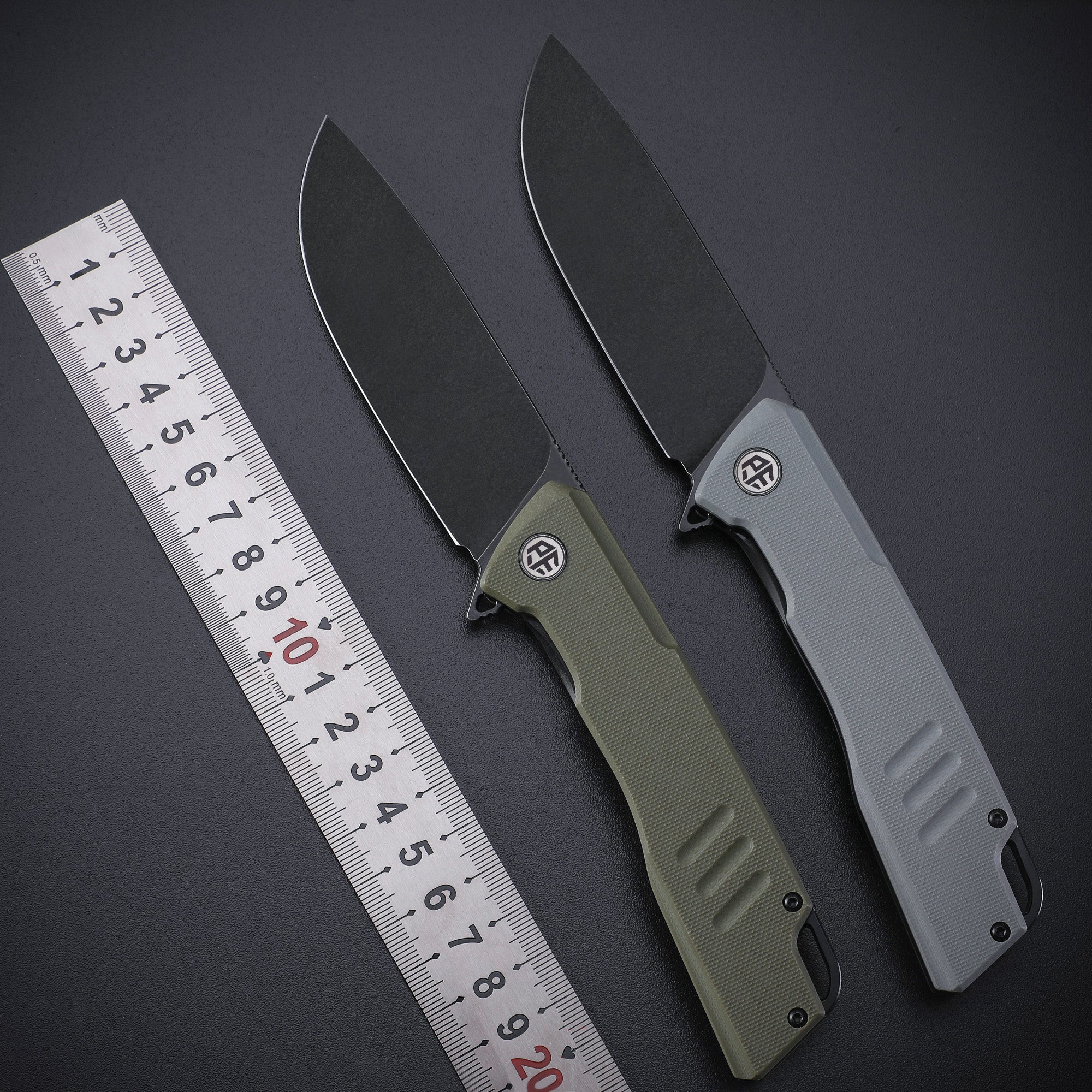 Petrified Fish PFB02 Loco ,3.70" D2 Satin Blade, 150g G10 Handle Flipper Liner lock Folding knife
