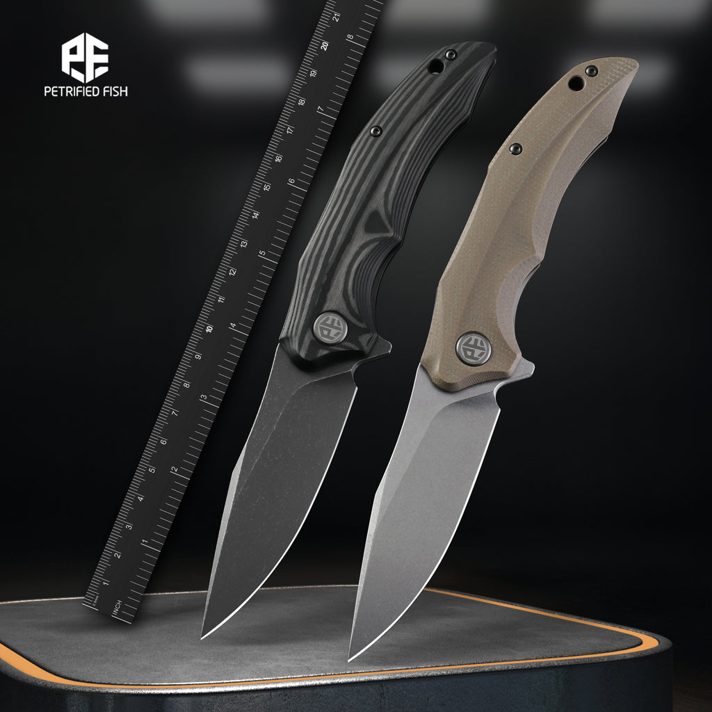 PF900 Titanium Pendant M390 Pocket knives – Petrified Fish