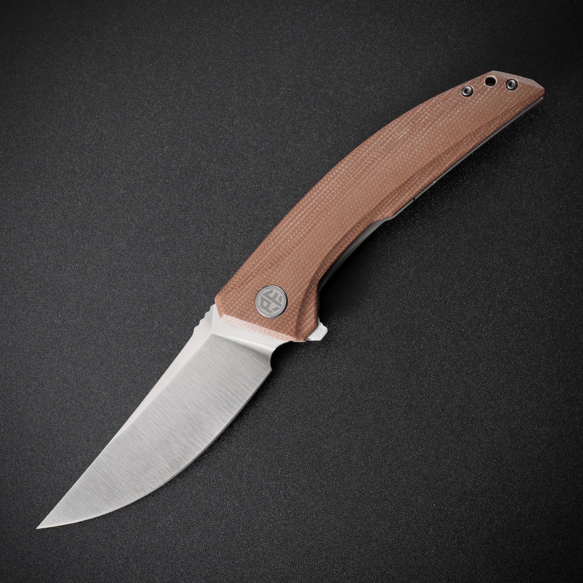 Petrified Fish PFP05 Deepsea ,3.66” K110 Blade,Carbon fiber/Micarta/Carbon fiber&G10 Handle Flipper Liner lock Folding knife