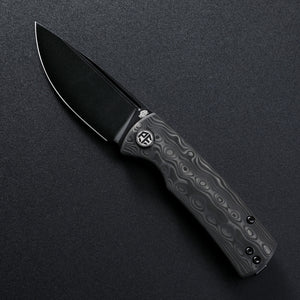 Petrified Fish PFP01X Beluga ,2.99" 14C28N Blade,95.6g G10/Carbon Fiber Handle Front Flipper Liner lock Folding knife