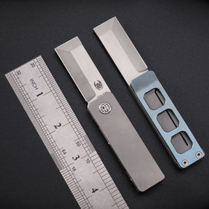 Petrified Fish PFE09 Cash ,1.81" 14C28N Satin Blade, 48g Titanium Handle Front Flipper Folding knife