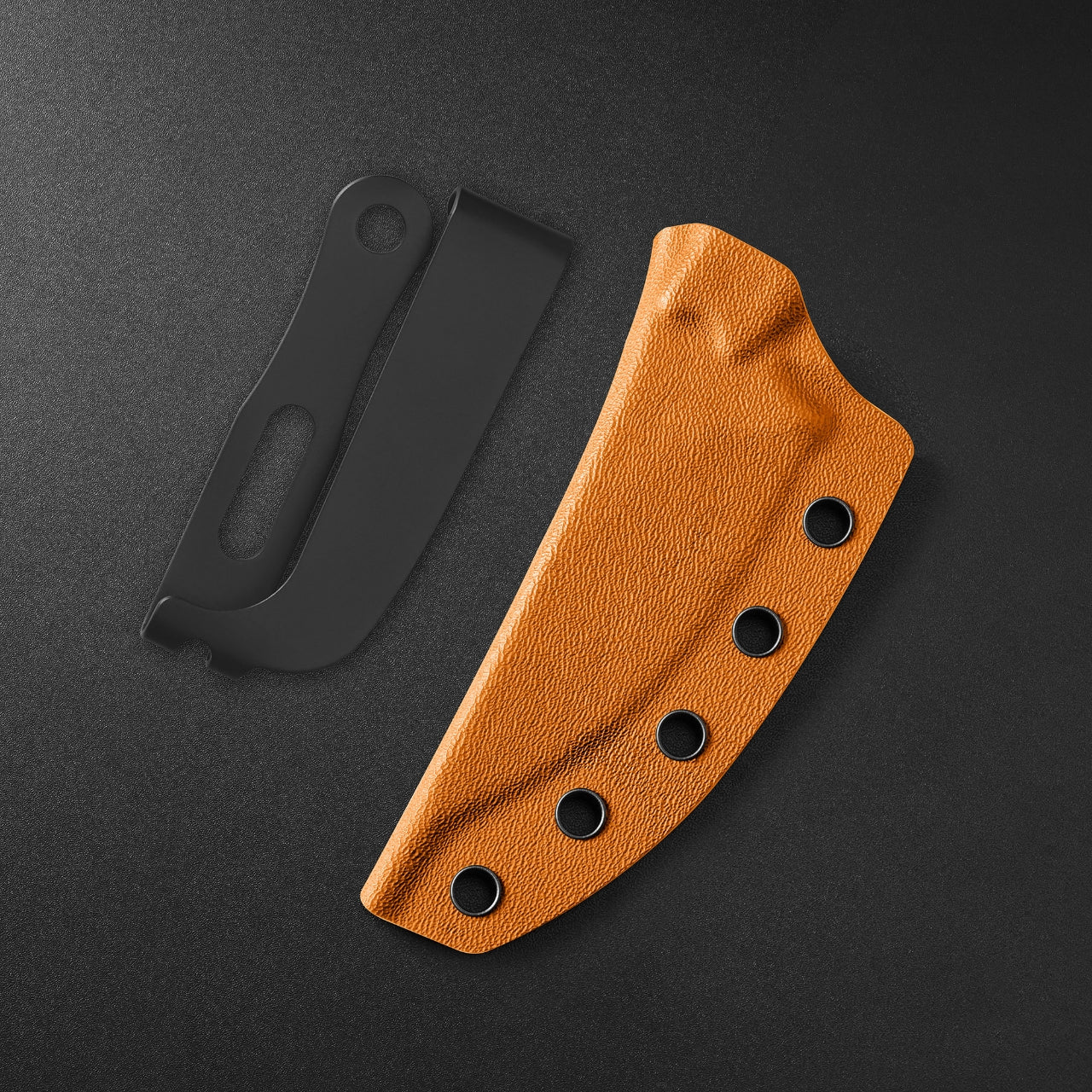 Petrified fish Handle Scale and Kydex Sheath for PFE18-Bison L