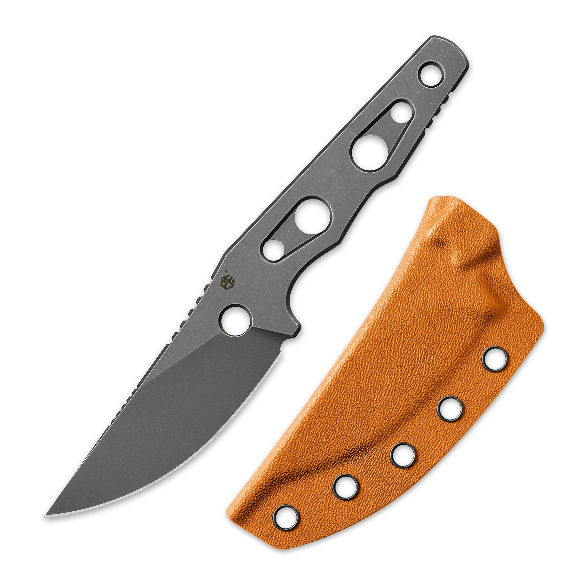 Petrified Fish PFE18 - Bison L, N690 Steel Skeleton knife
