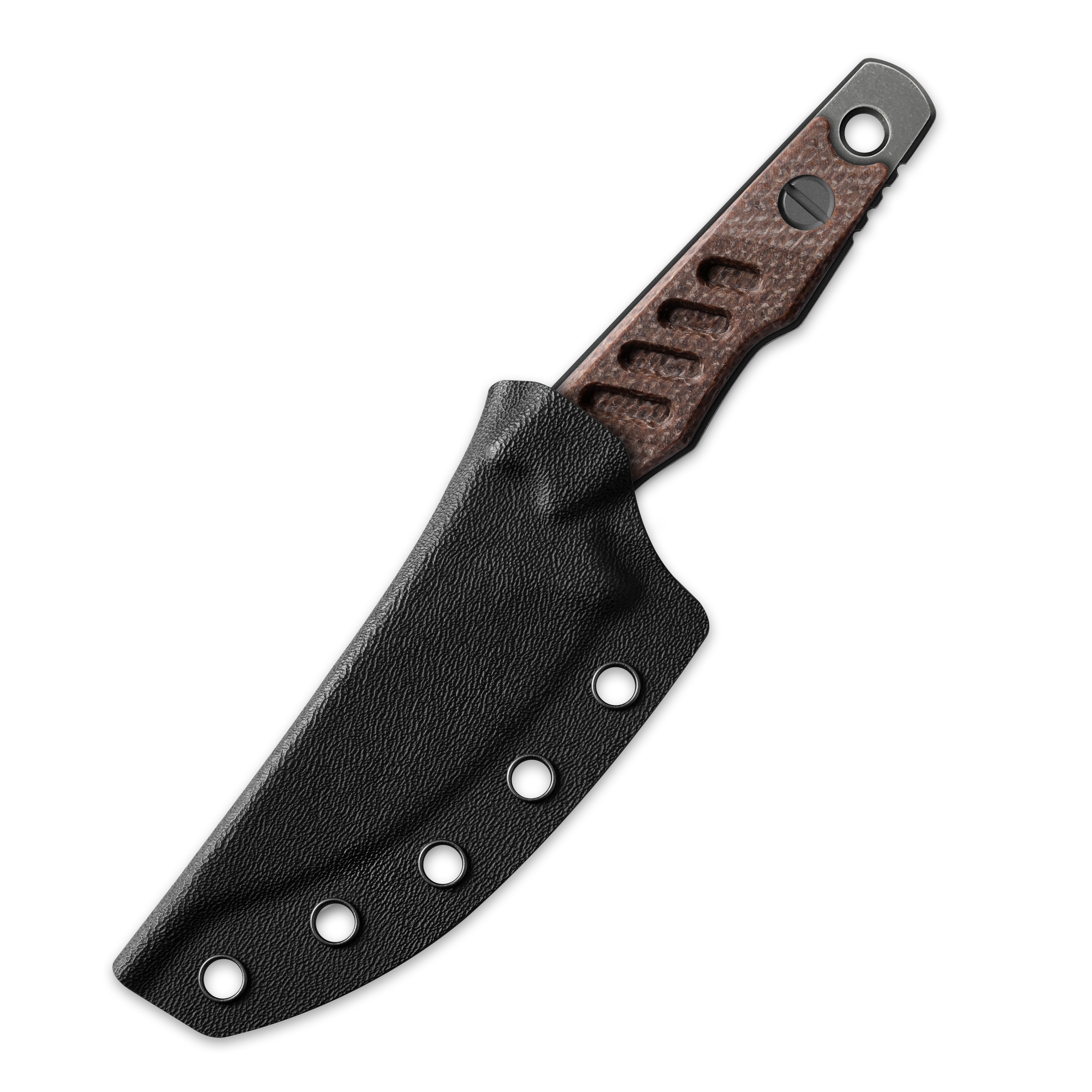 Petrified Fish PFE18 - Bison L, N690 Steel Skeleton knife