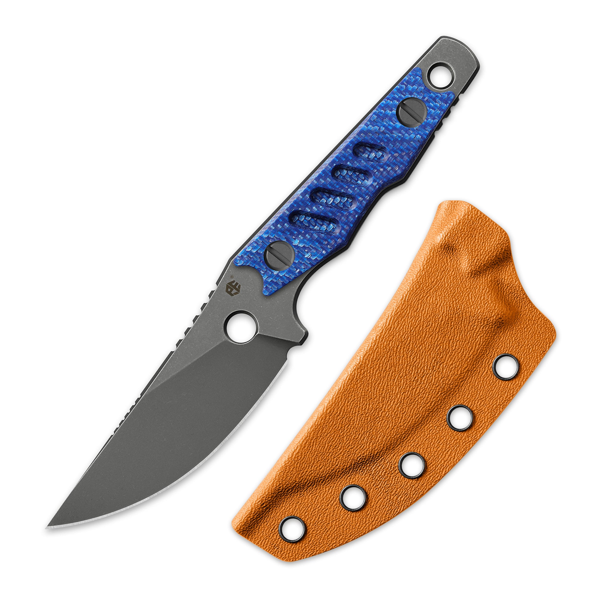 Petrified Fish PFE18 - Bison L, N690 Steel Skeleton knife