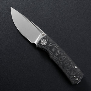 Petrified Fish PFP01X Beluga ,2.99" 14C28N Blade,95.6g G10/Carbon Fiber Handle Front Flipper Liner lock Folding knife