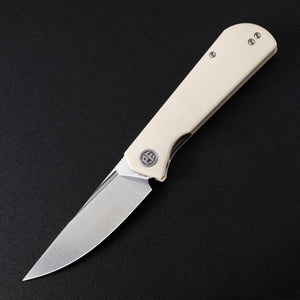 Petrified Fish PFP07 Viking  ,3.62" K110 Satin Blade, 123g G10 Handle Front Flipper Liner lock Folding knife