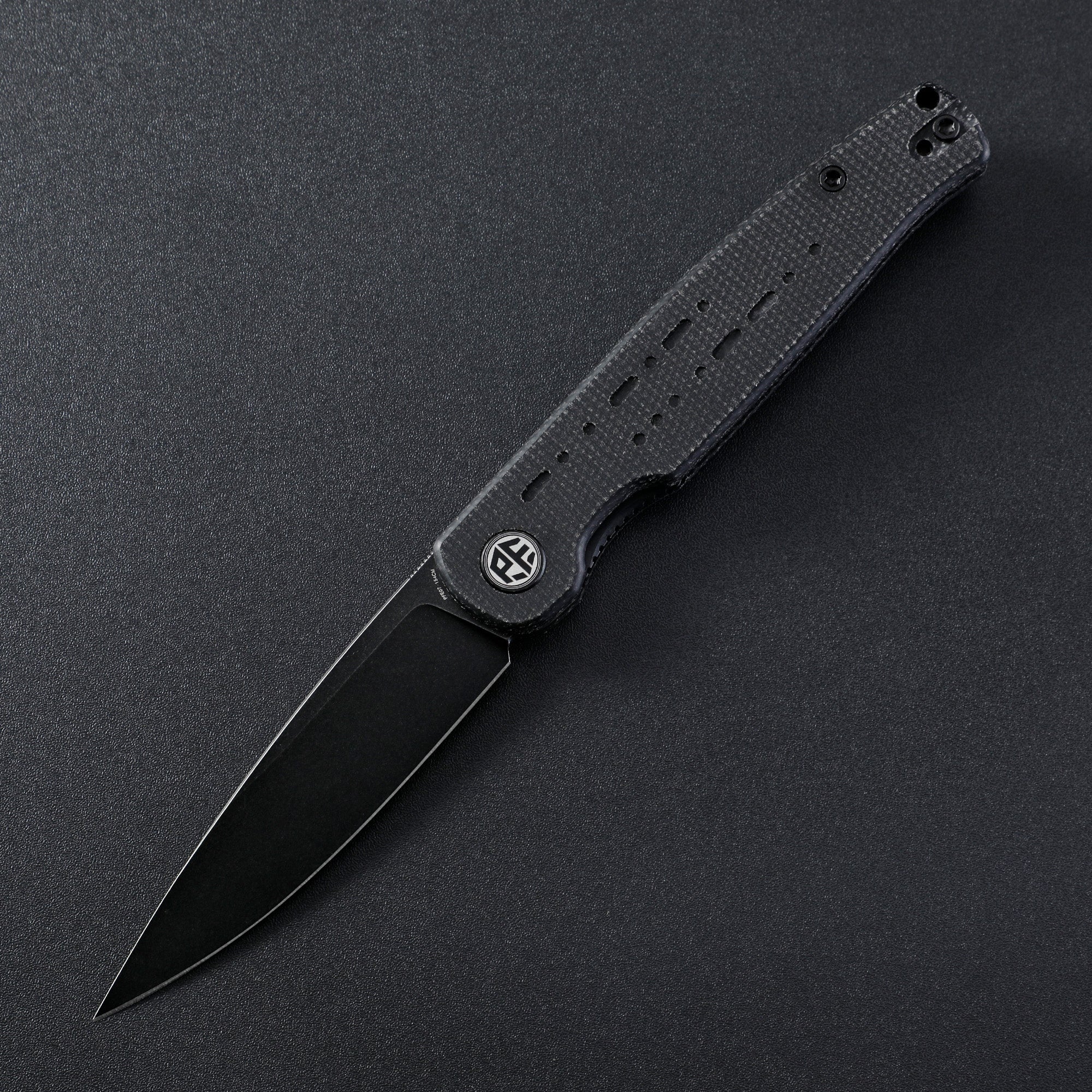 Petrified Fish PFE07 Morse ,3.31" 154CM Satin Blade, 85g G10 Handle Front Flipper Liner lock  Folding knife
