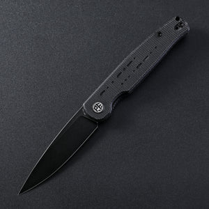 Petrified Fish PFE07 Morse ,3.31" 154CM Satin Blade, 85g G10 Handle Front Flipper Liner lock  Folding knife