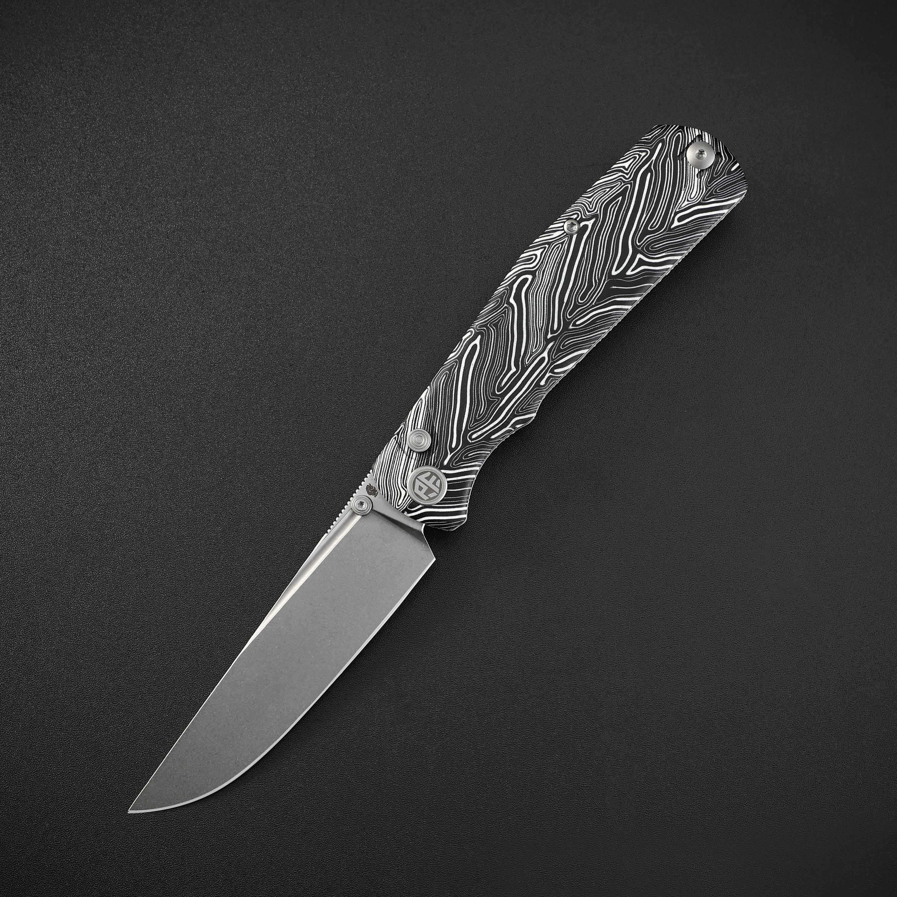 Petrified Fish PFP14 - Lis, 3.90" 10Cr15CoMov Steel Blade, G10 Handle, Button Lock Folding knife
