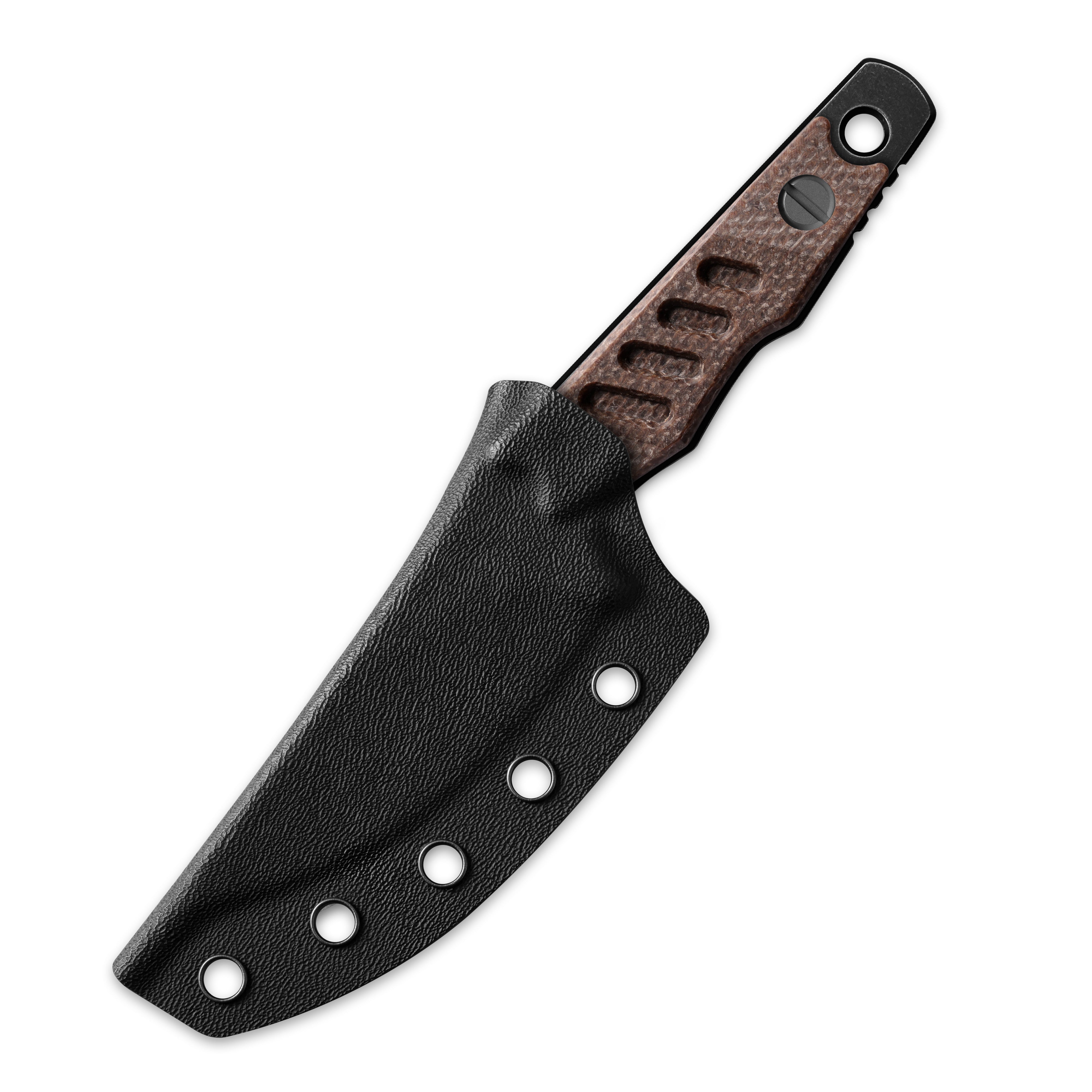 Petrified Fish PFE18 - Bison L, N690 Steel Skeleton knife