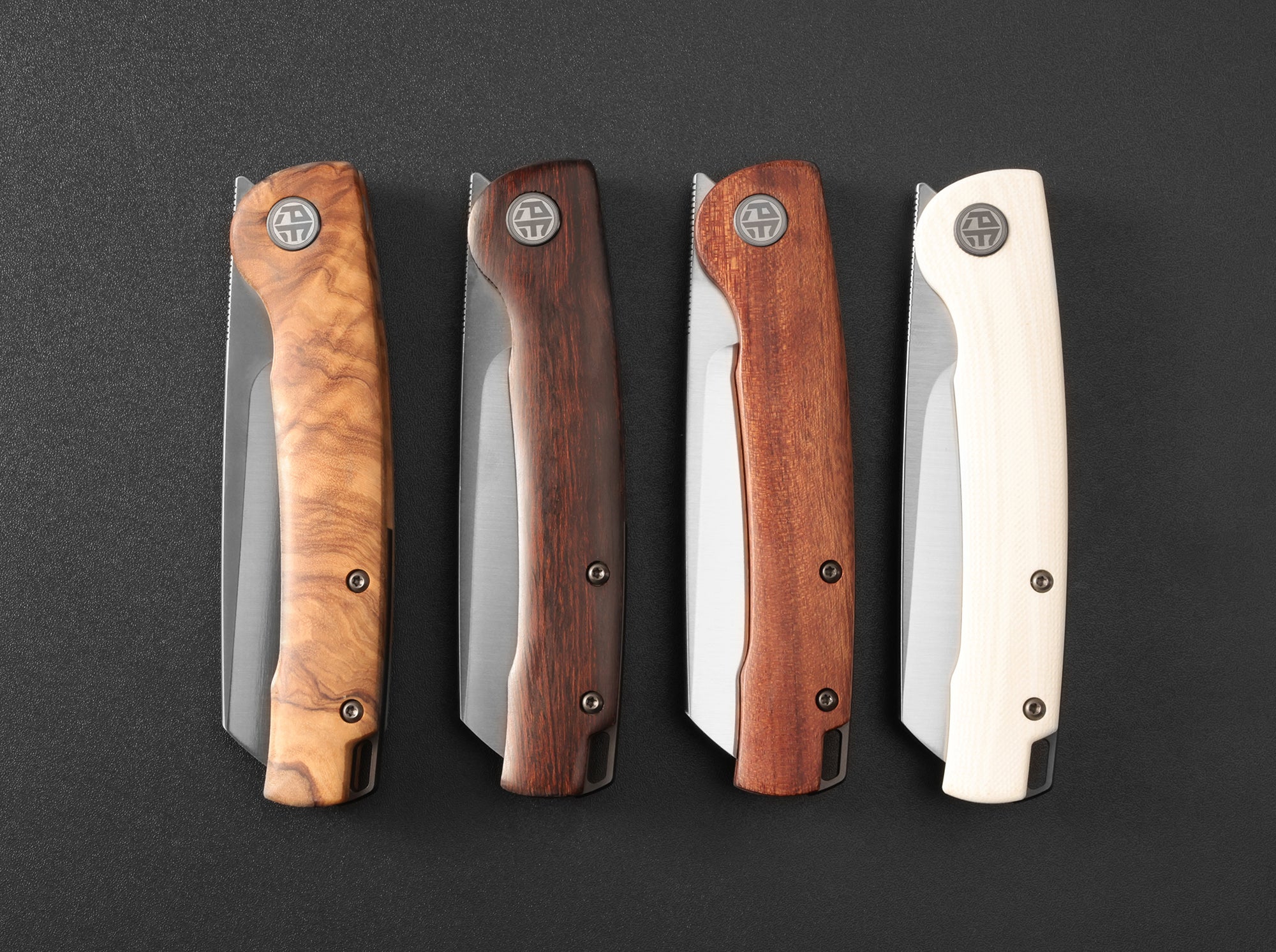 Petrified Fish PFE04 Scholar ,3.7" 154CM Satin/Stonewashed Blade,  Front Flipper Liner lock Folding knife