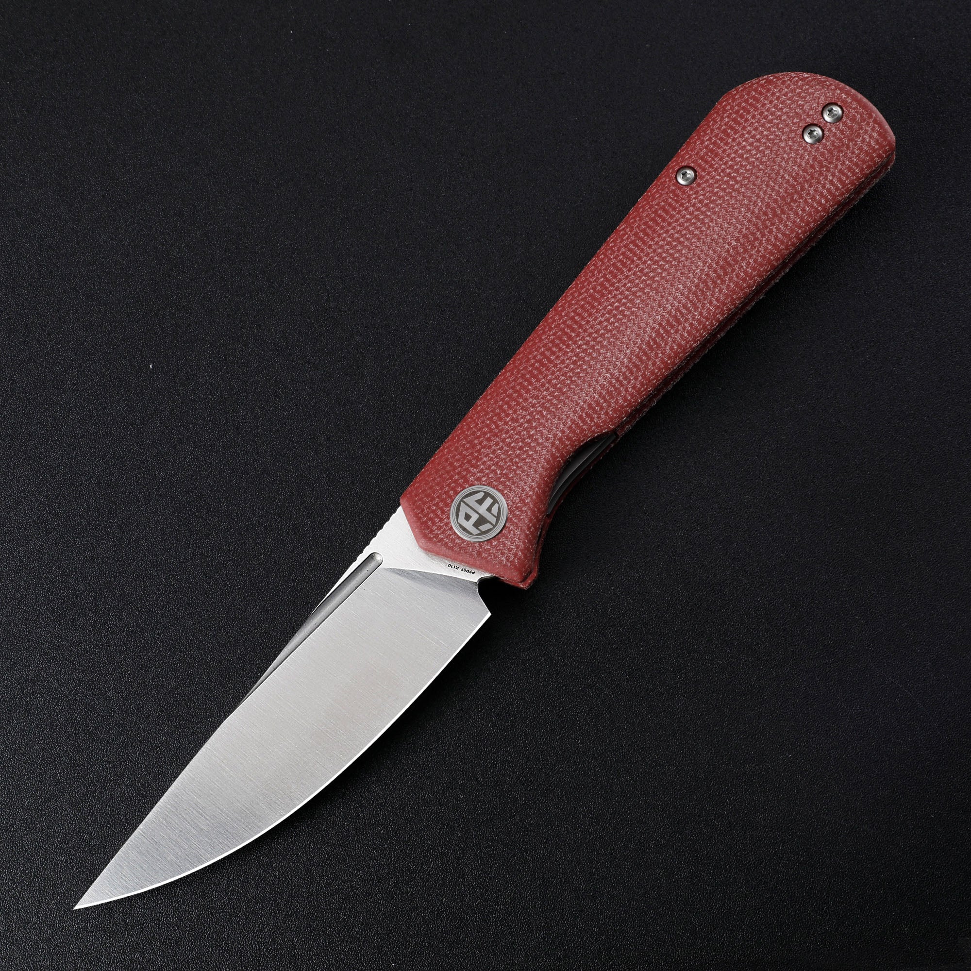 Petrified Fish PFP07 Viking  ,3.62" K110 Satin Blade, 123g G10 Handle Front Flipper Liner lock Folding knife