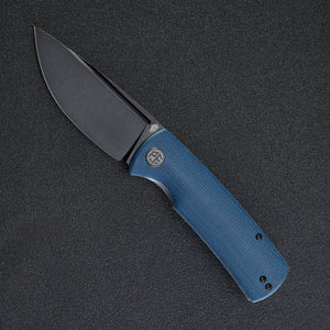 Petrified Fish PFP01 Beluga ,3.62" K110 Black Sand blasting Blade,159g/142g  G10/Micarta Handle Front Flipper Liner lock Folding knife