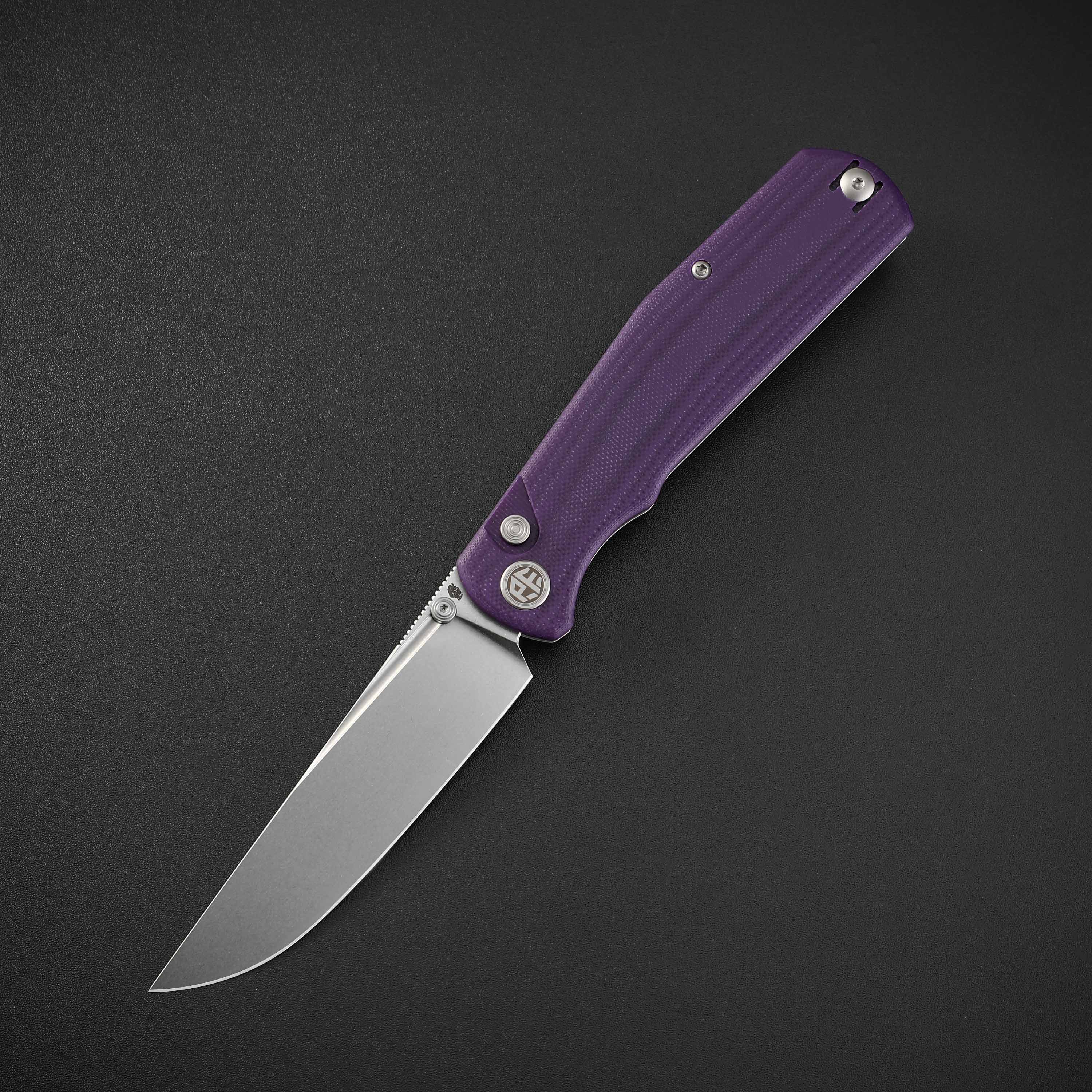 Petrified Fish PFP14 - Lis, 3.90" 10Cr15CoMov Steel Blade, G10 Handle, Button Lock Folding knife