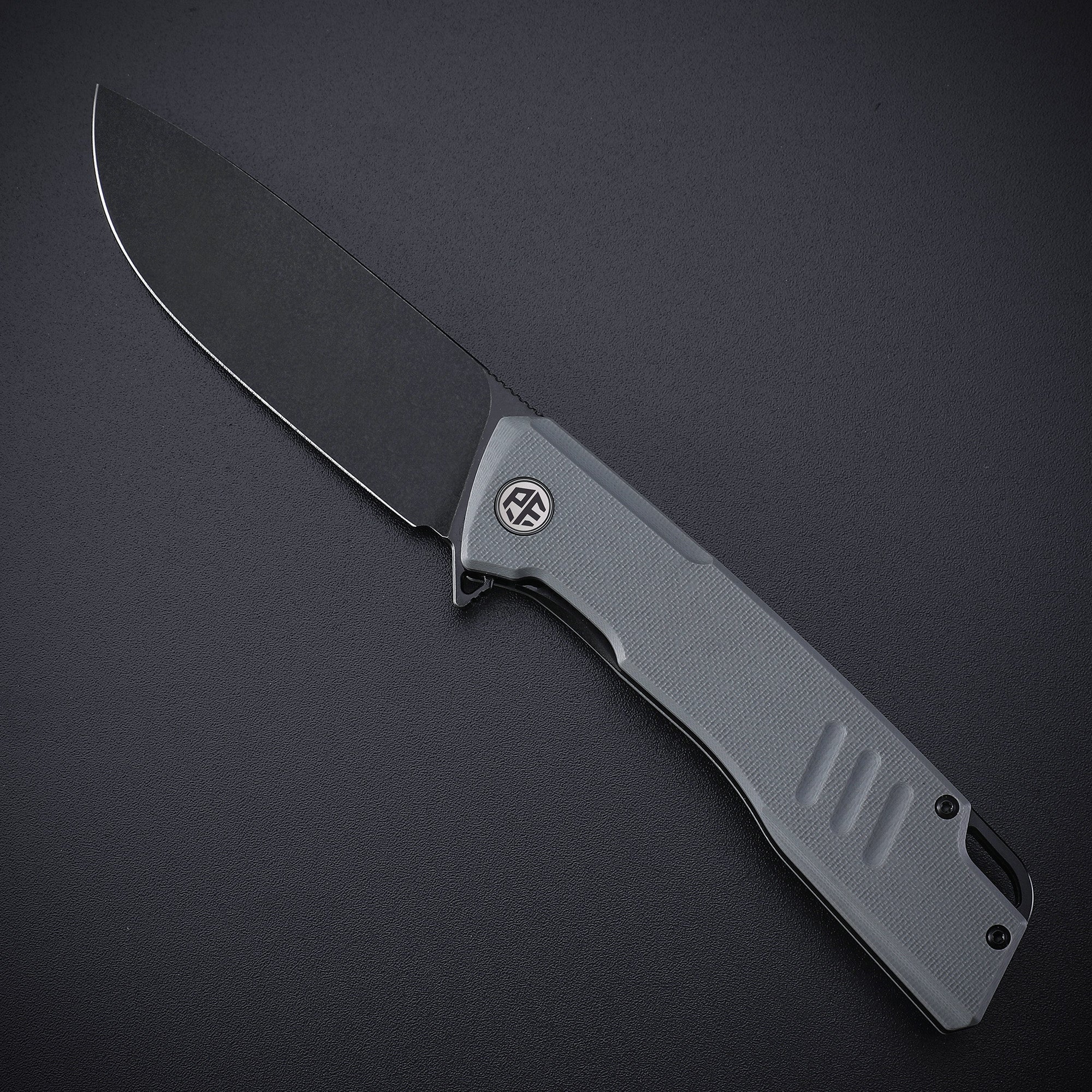 Petrified Fish PFB02 Loco ,3.70" D2 Satin Blade, 150g G10 Handle Flipper Liner lock Folding knife