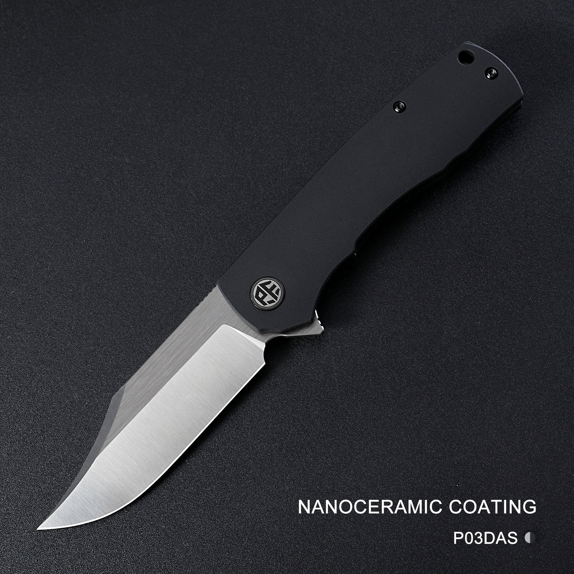 Petrified Fish PFP03 Victor, 3.58" 154CM Steel Blade, Aluminium Handle,Flipper Liner lock Folding knife