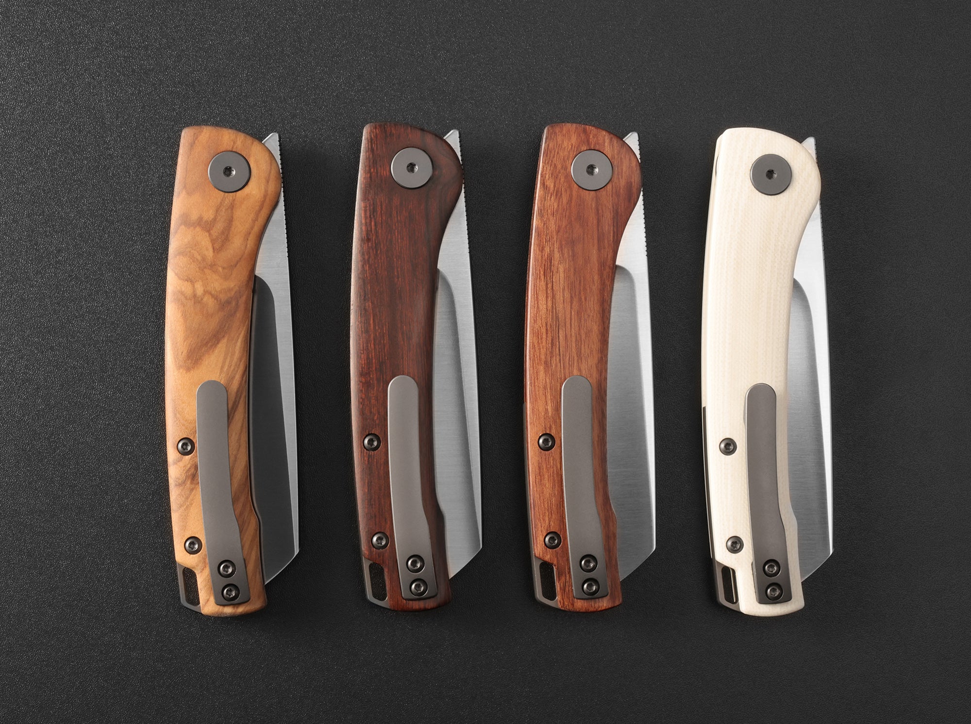 Petrified Fish PFE04 Scholar ,3.7" 154CM Satin/Stonewashed Blade,  Front Flipper Liner lock Folding knife