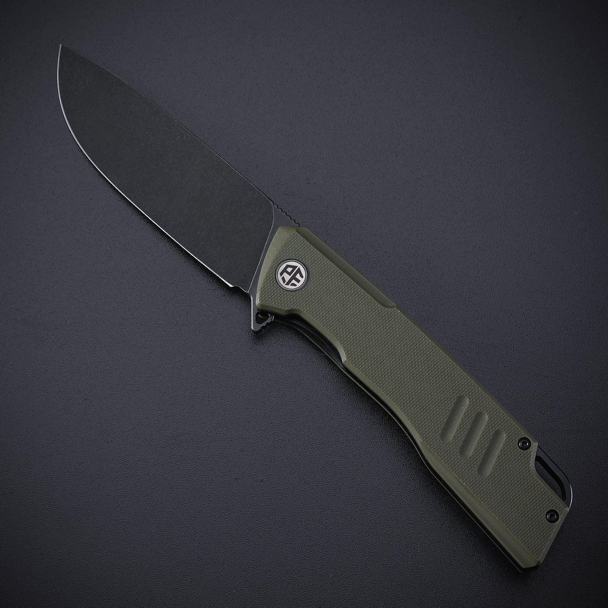 Petrified Fish PFB02 Loco ,3.70" D2 Satin Blade, 150g G10 Handle Flipper Liner lock Folding knife