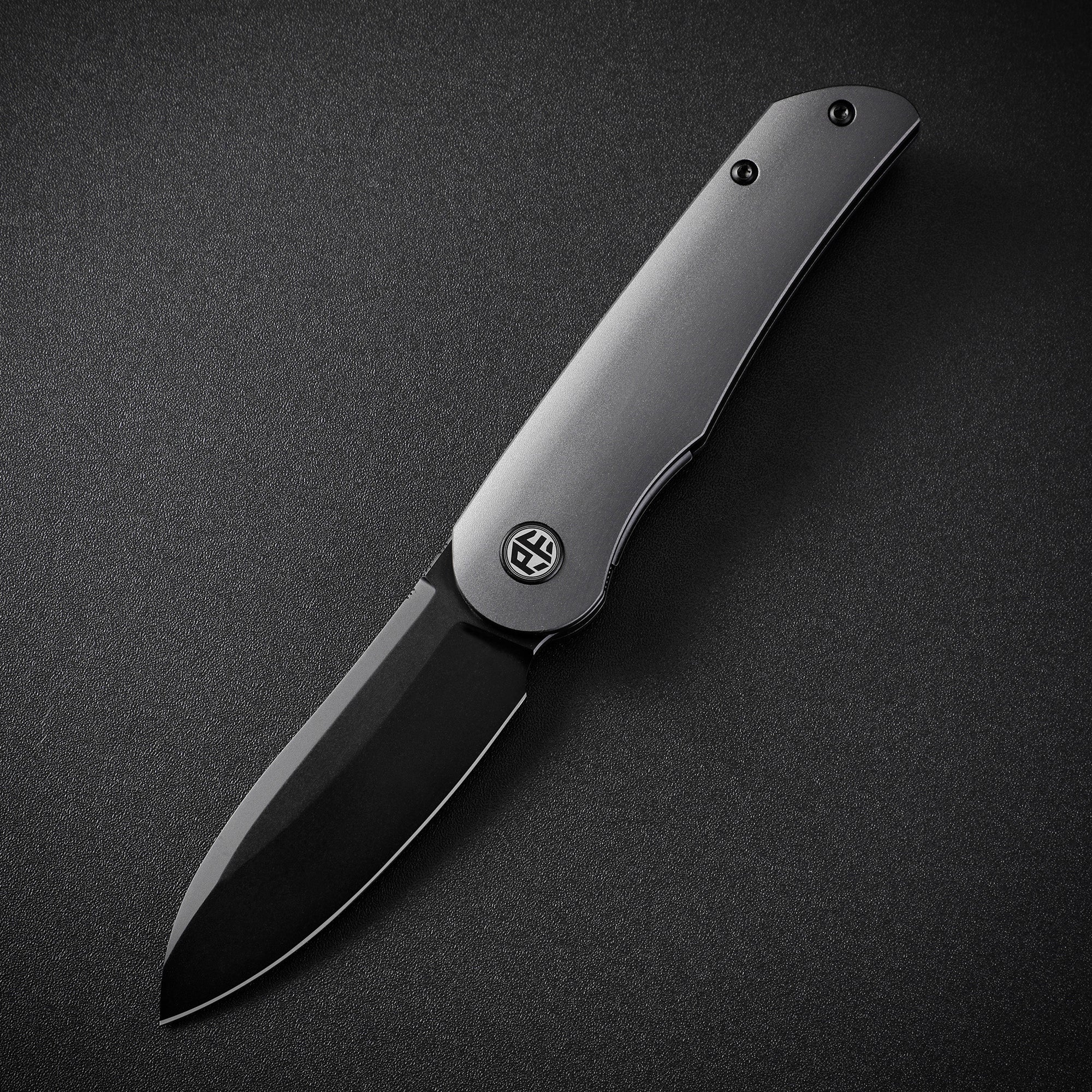 Petrified Fish PFE16 Elcamino , 3.15" N690 Steel Blade, Micarta/Gmascus/Aluminum Handle, Front Flipper Liner lockFolding knife