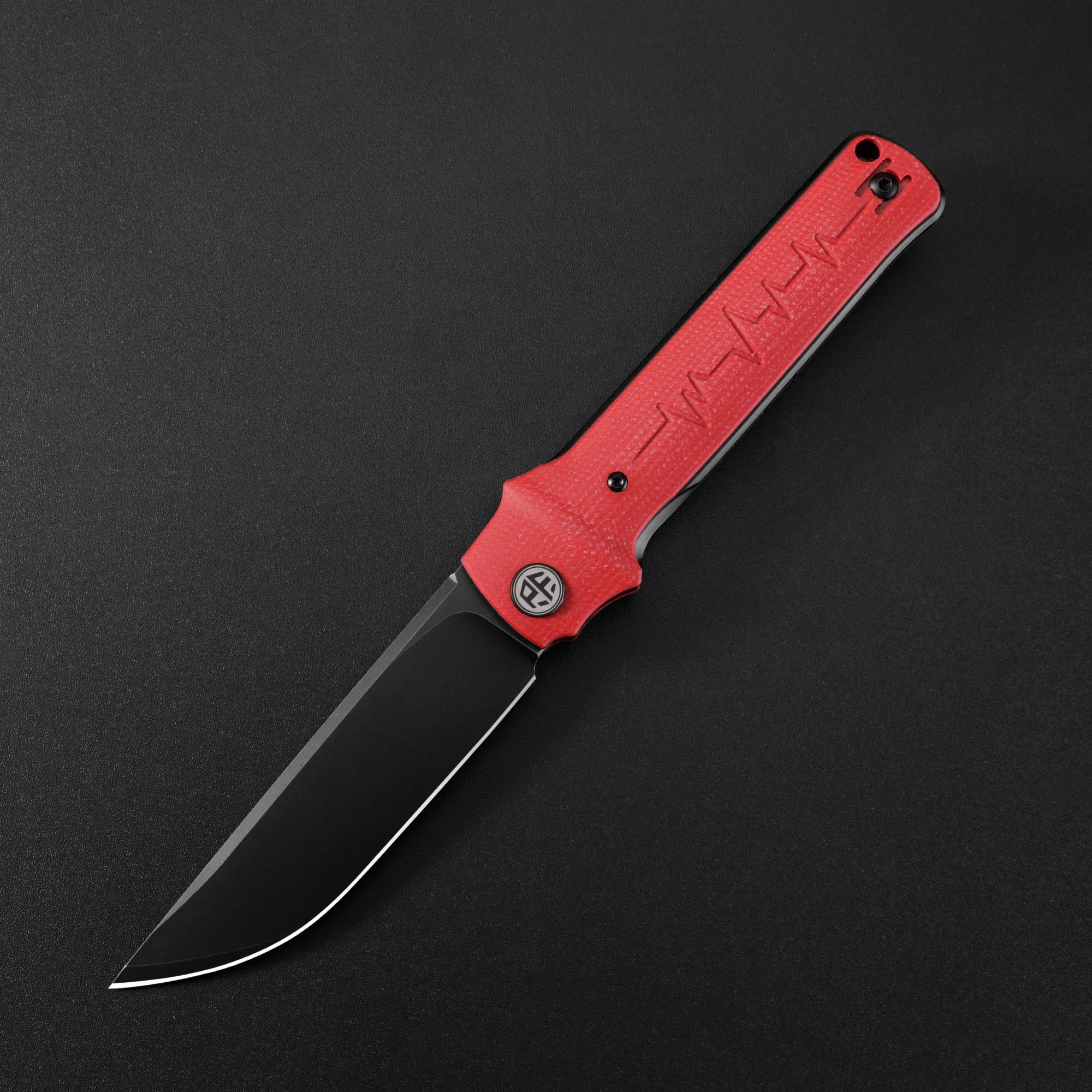 Petrified Fish PFB04 Tena , 3.82" D2 Steel Blade, G10 Handle, Front Flipper Liner lock Folding knife