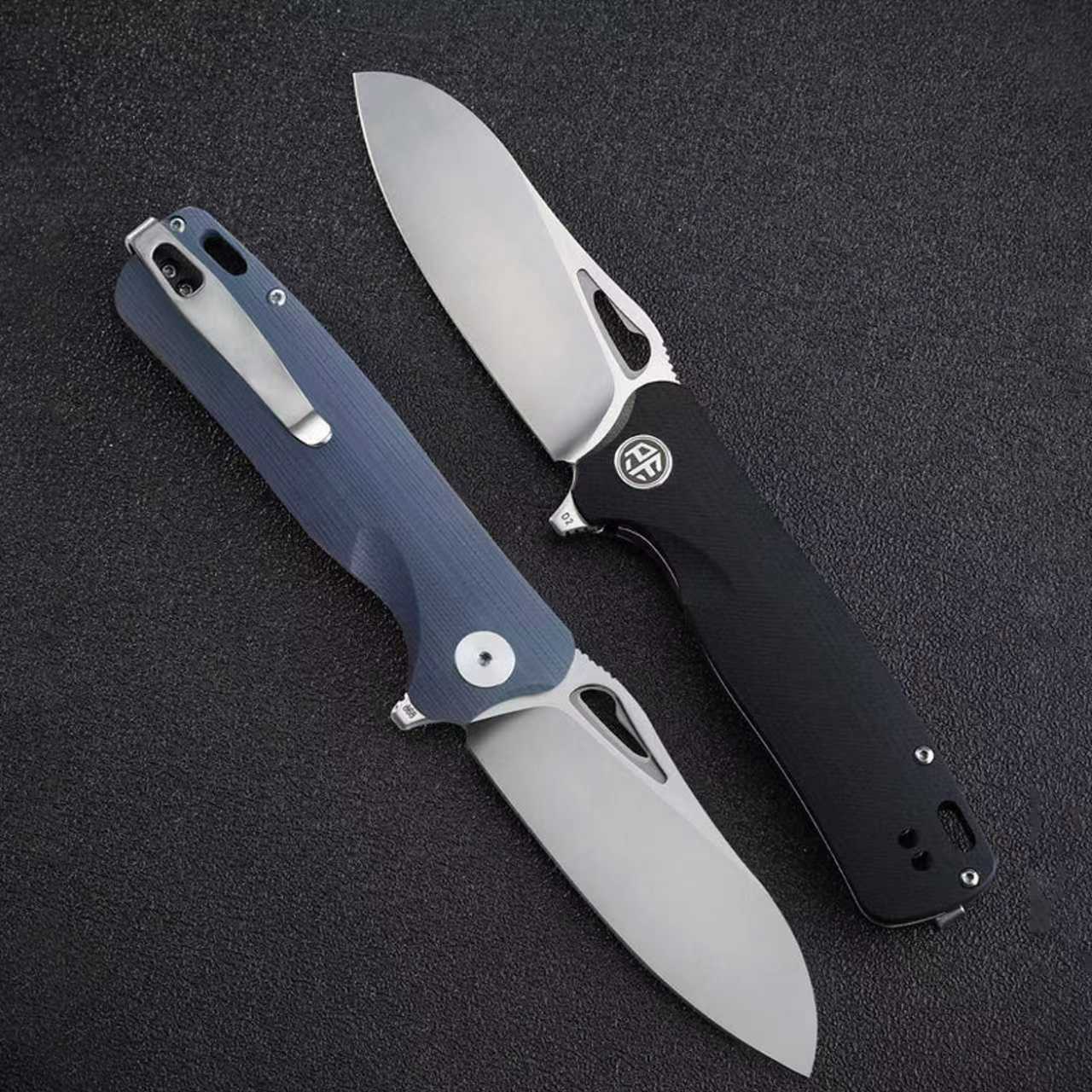 Petrified Fish PF868 Bunta ,3.35" D2 Satin Blade,131g G10 Handle Flipper Folding knife