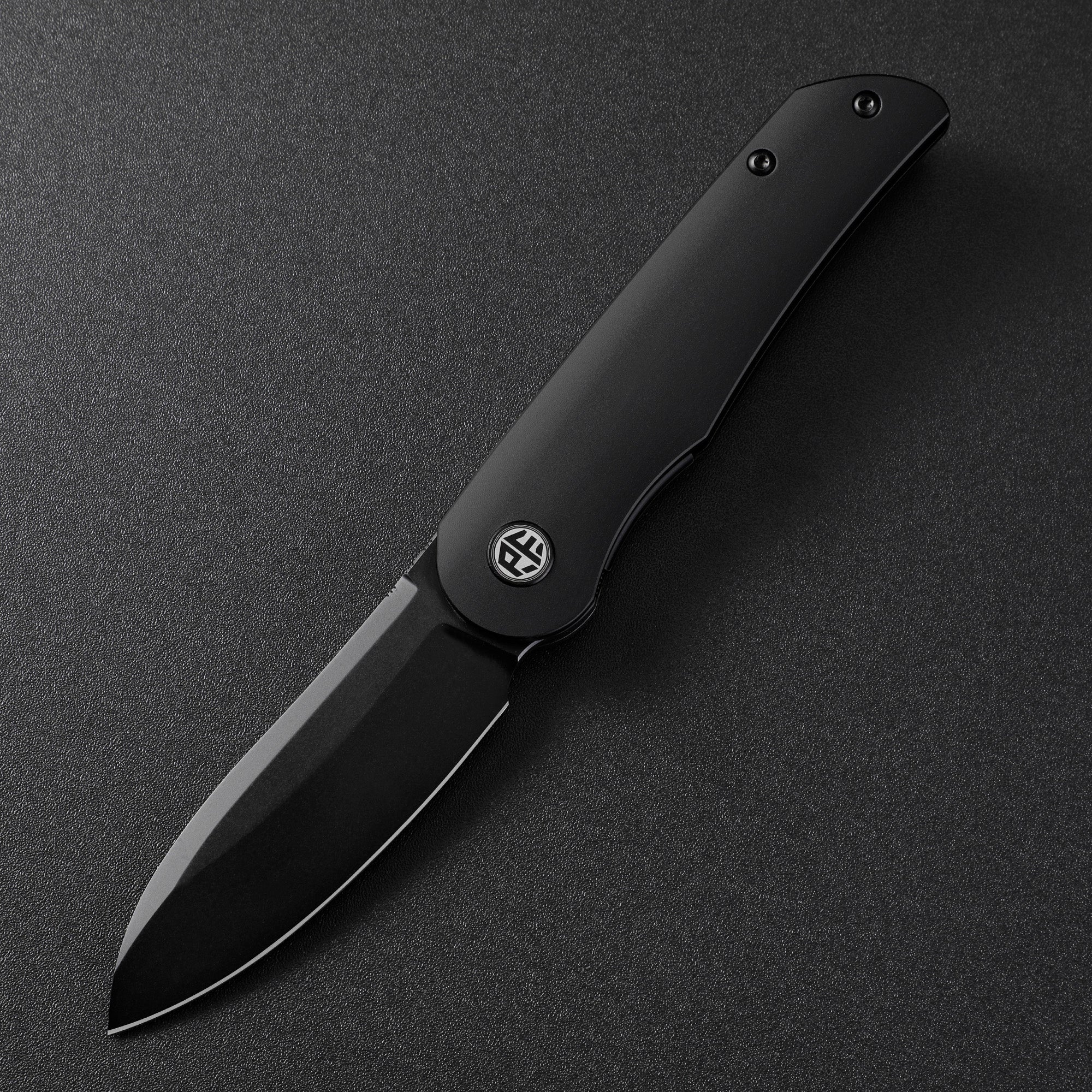 Petrified Fish PFE16 Elcamino , 3.15" N690 Steel Blade, Micarta/Gmascus/Aluminum Handle, Front Flipper Liner lockFolding knife