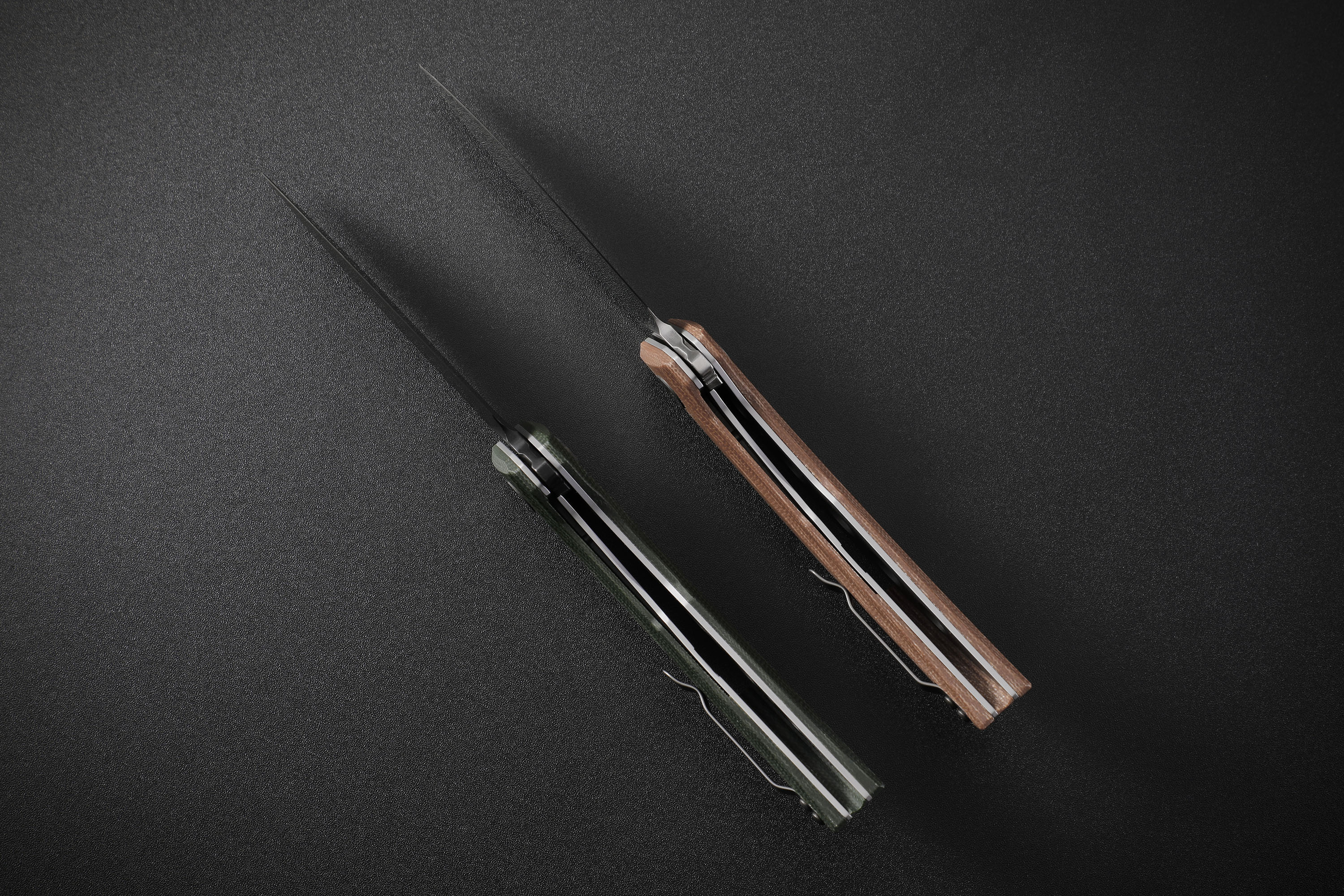 Petrified Fish PFP05 Deepsea ,3.66” K110 Blade,Carbon fiber/Micarta/Carbon fiber&G10 Handle Flipper Liner lock Folding knife