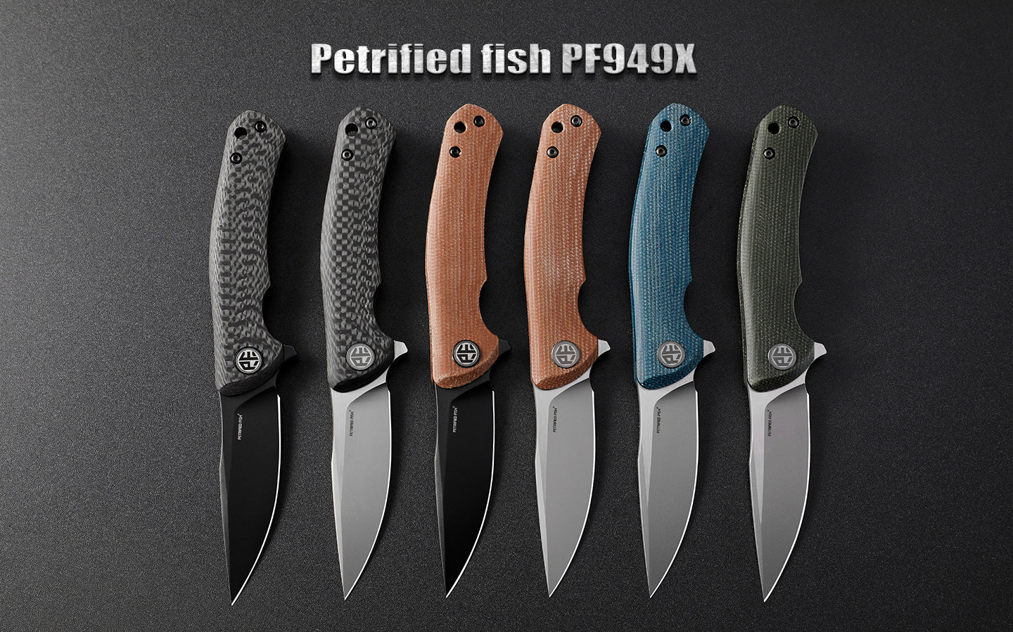 Petrified Fish PF949X,2.87" K110 Blade,Warrior