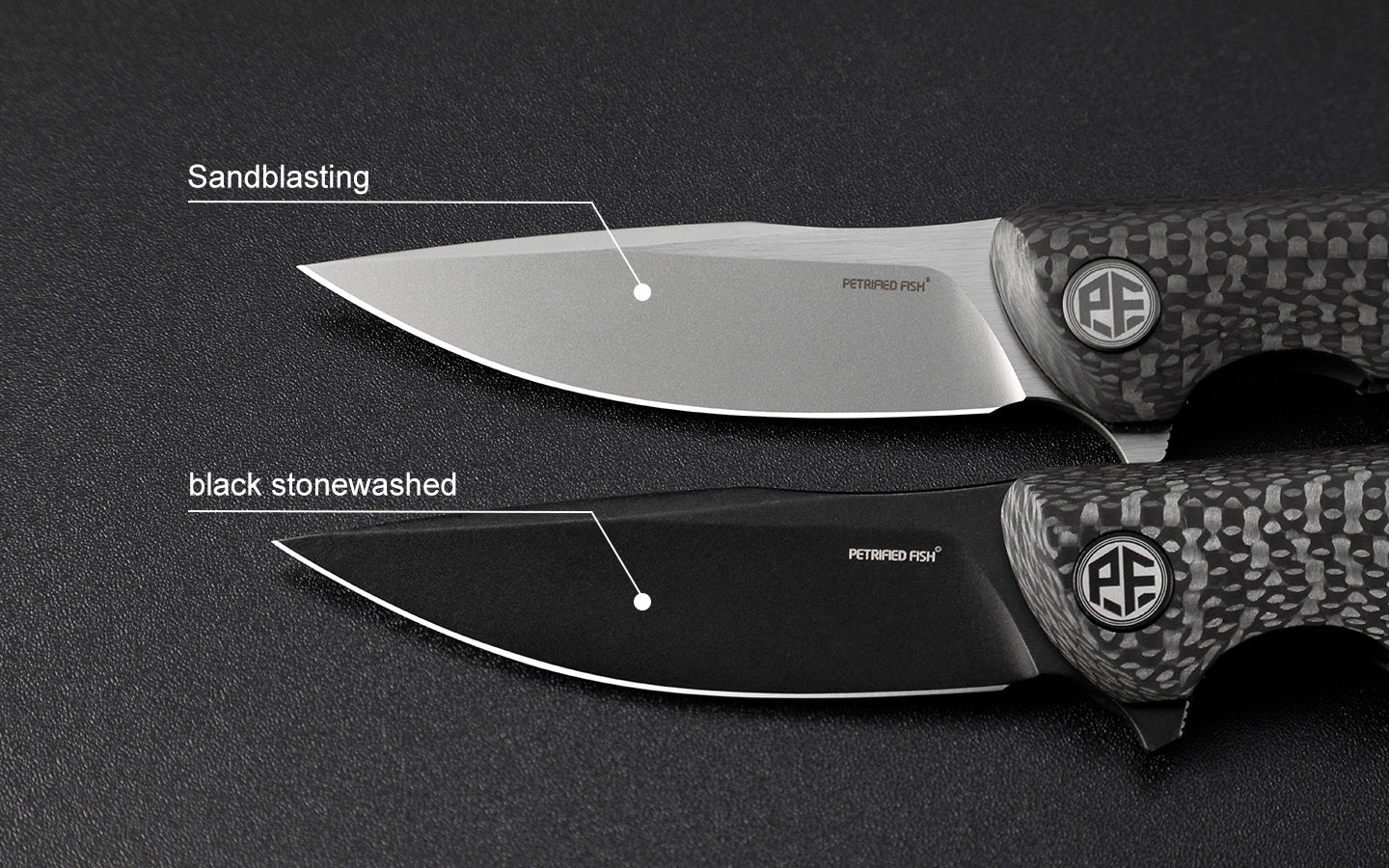 Petrified Fish PF949X,2.87" K110 Blade,Warrior