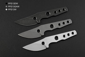 Petrified Fish PFE13 Bison ,2.4" 14C28N Stonewashed Blade, 71.5g Skeleton knife