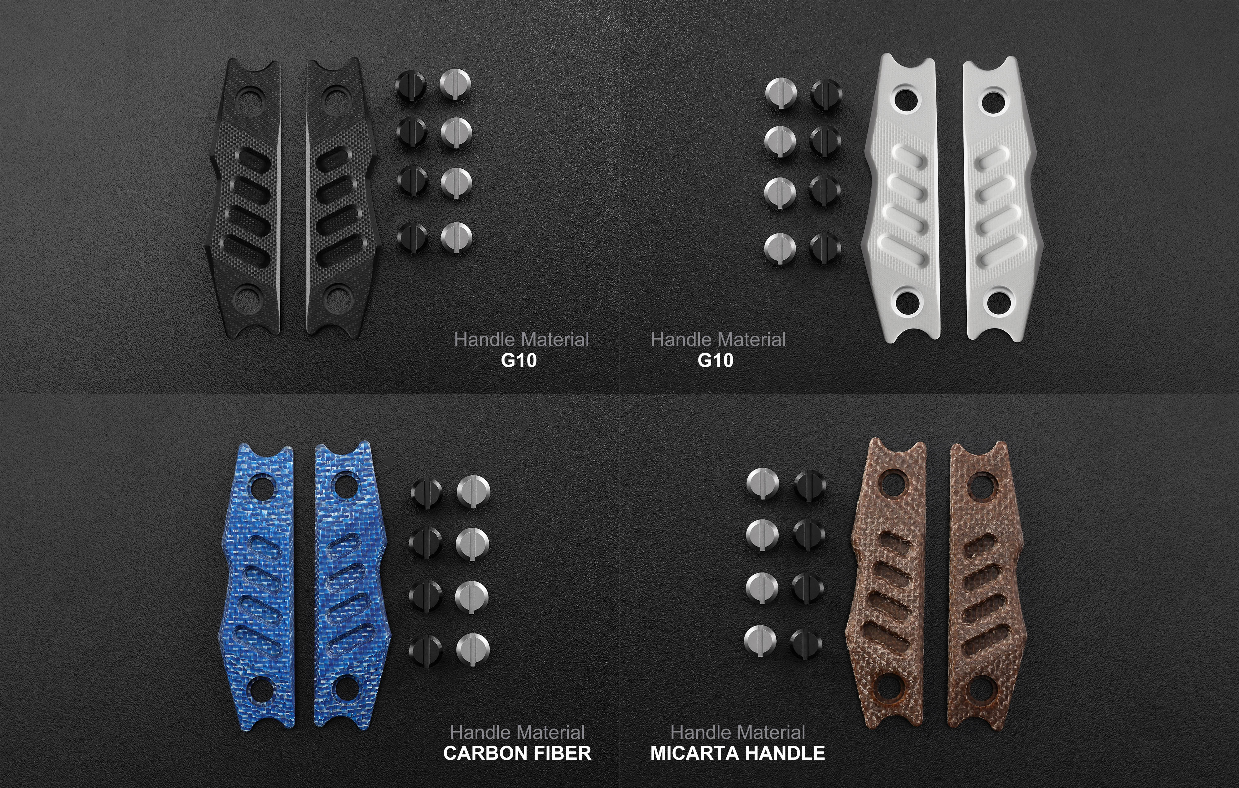 Petrified fish Handle Scale and Kydex Sheath for PFE18-Bison L
