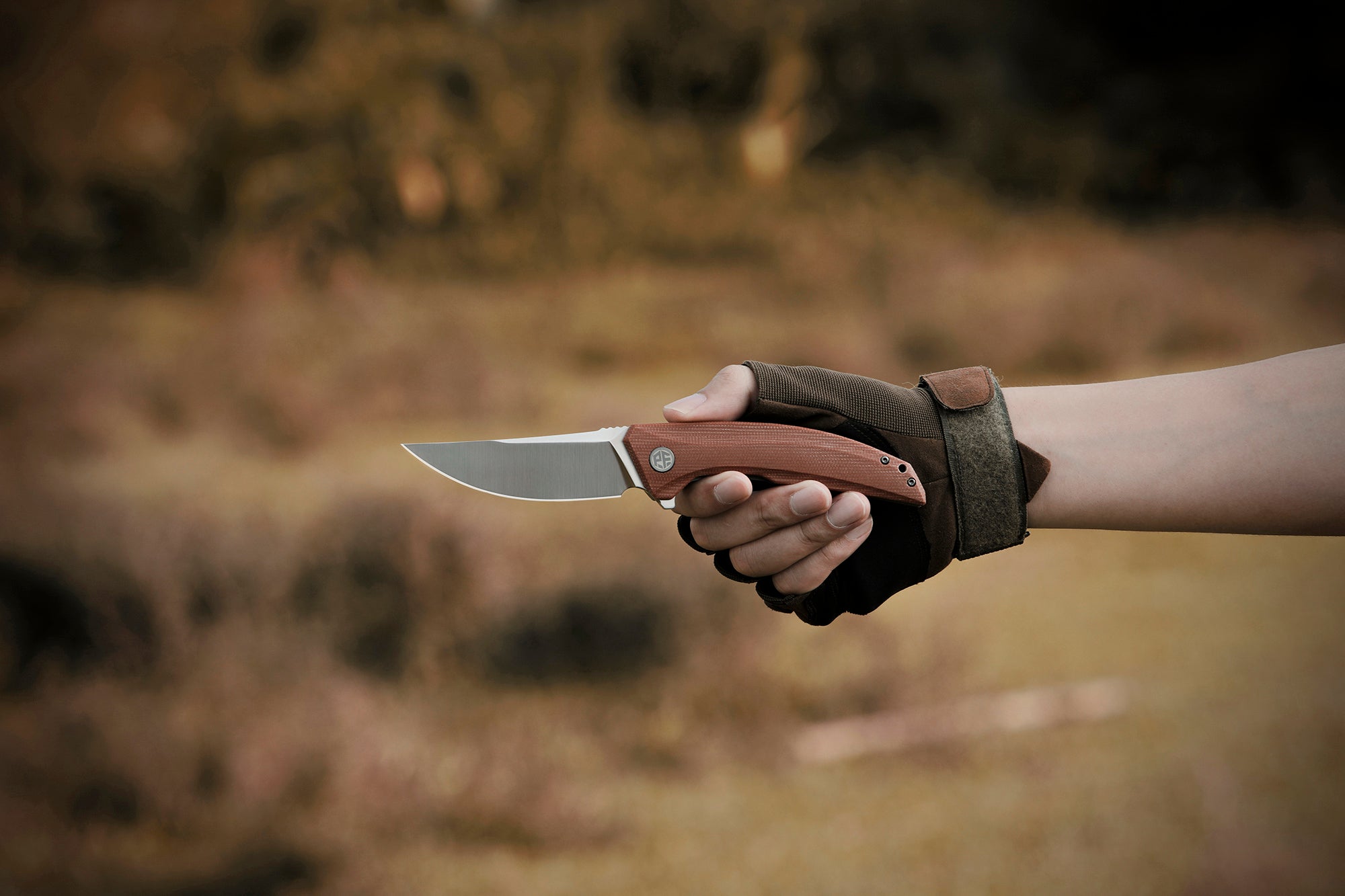 Petrified Fish PFP05 Deepsea ,3.66” K110 Blade,Carbon fiber/Micarta/Carbon fiber&G10 Handle Flipper Liner lock Folding knife