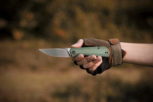 Petrified Fish PFP07 Viking  ,3.62" K110 Satin Blade, 123g G10 Handle Front Flipper Liner lock Folding knife