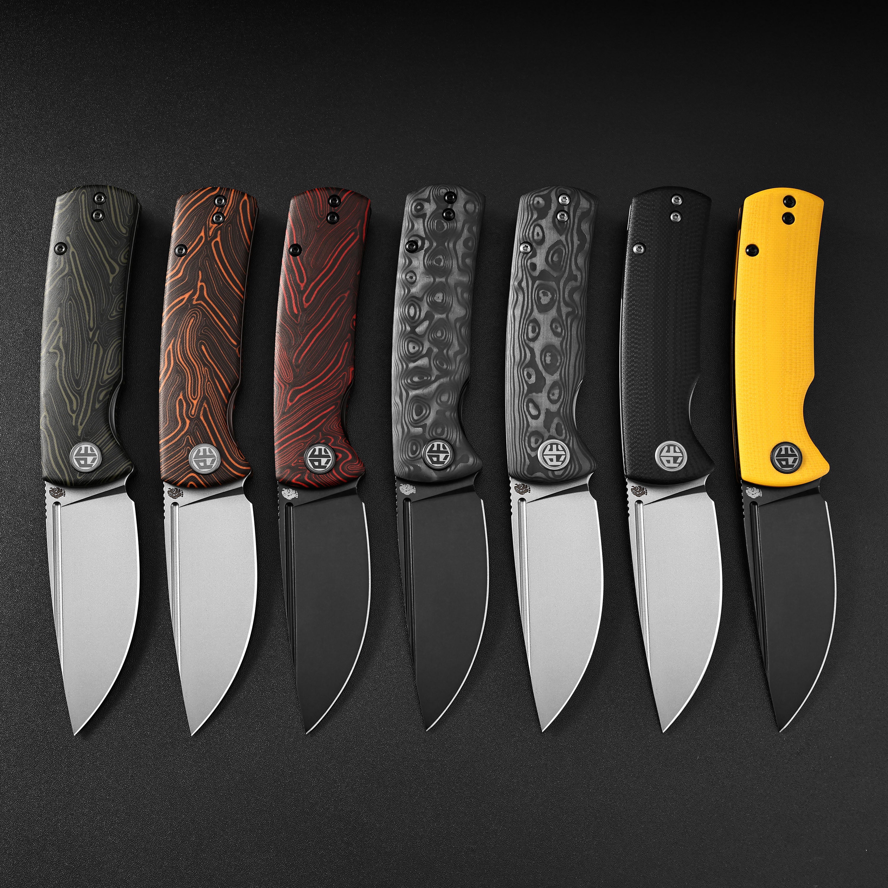 Petrified Fish PFP01X Beluga ,2.99" 14C28N Blade,95.6g G10/Carbon Fiber Handle Front Flipper Liner lock Folding knife