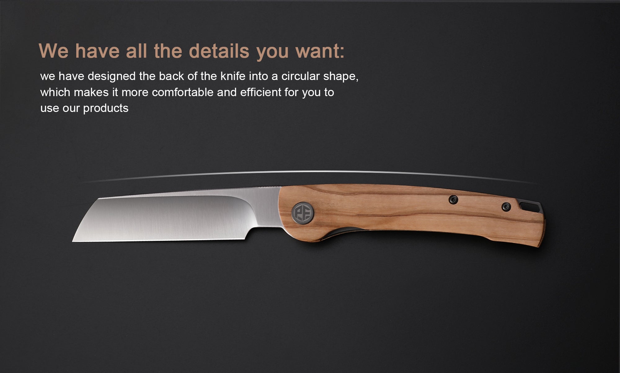 Petrified Fish PFE04 Scholar ,3.7" 154CM Satin/Stonewashed Blade,  Front Flipper Liner lock Folding knife