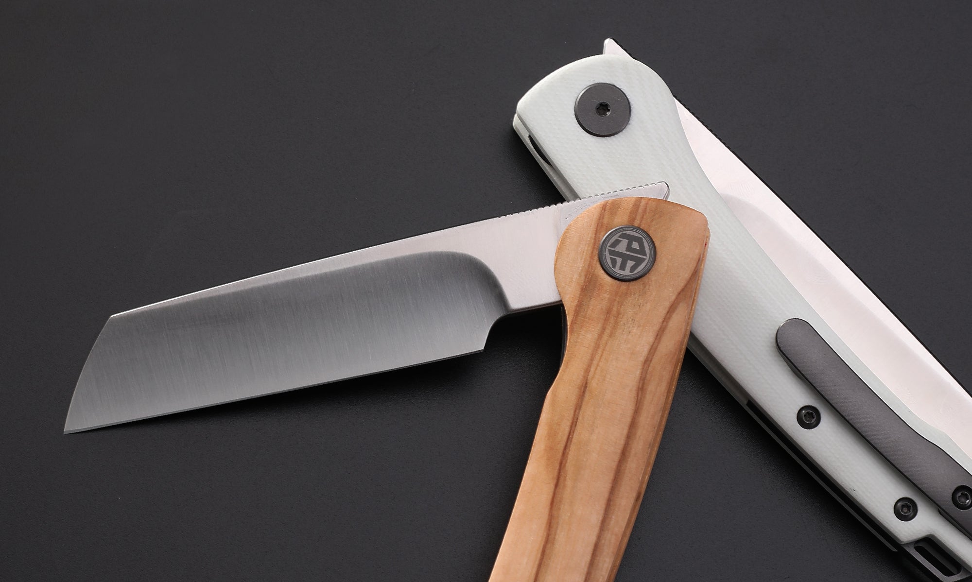 Petrified Fish PFE04 Scholar ,3.7" 154CM Satin/Stonewashed Blade,  Front Flipper Liner lock Folding knife
