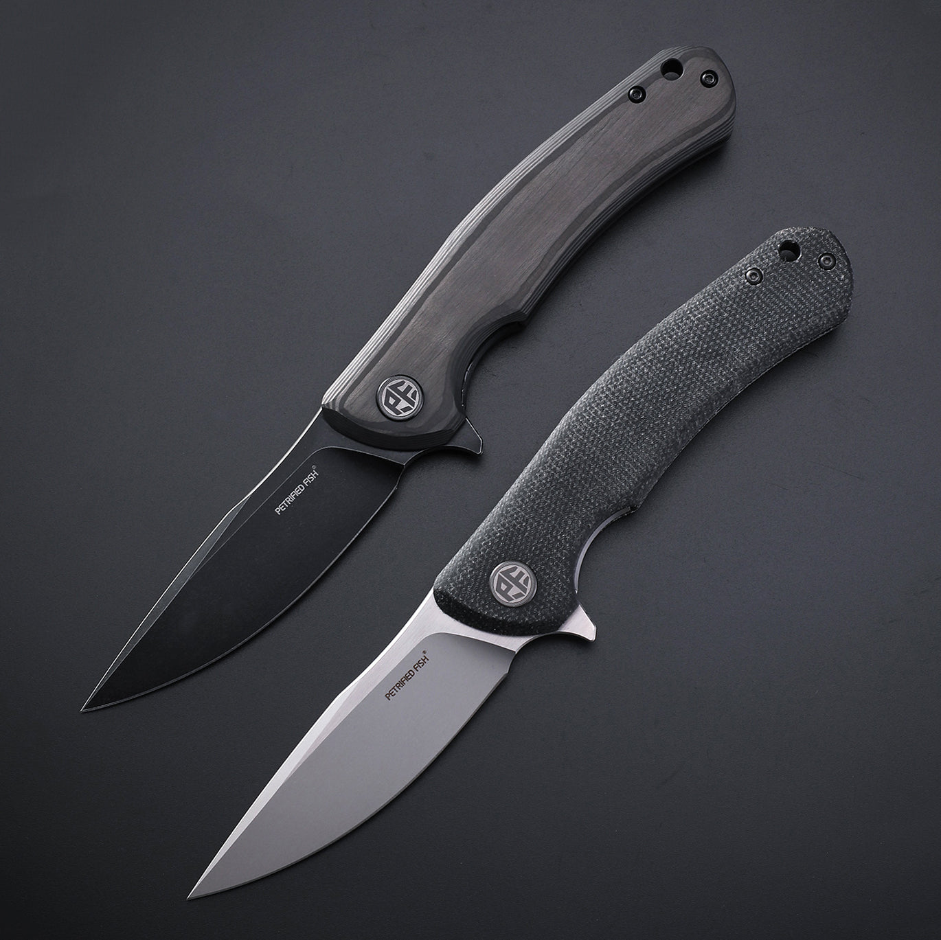 Petrified Fish PF949 Warrior Flipper Knife Carbon Fiber With G10 Handle (90mm K110)