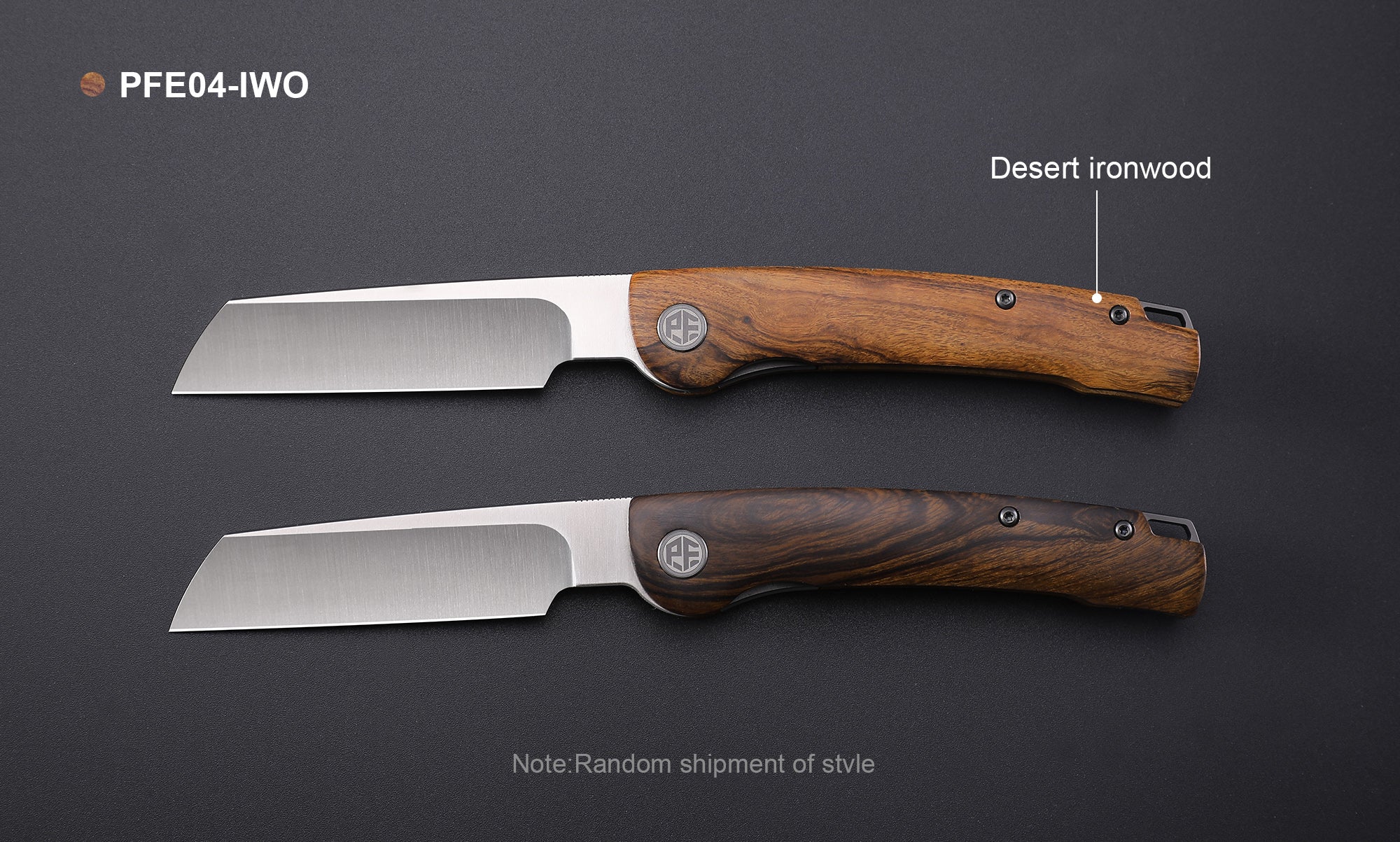 Petrified Fish PFE04 Scholar ,3.7" 154CM Satin/Stonewashed Blade,  Front Flipper Liner lock Folding knife