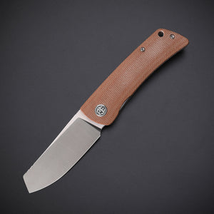 Petrified Fish PFE05 Flavorist ,3.15" K110 Satin Blade, 94g Micarta Handle Front Flipper Liner lock Folding knife