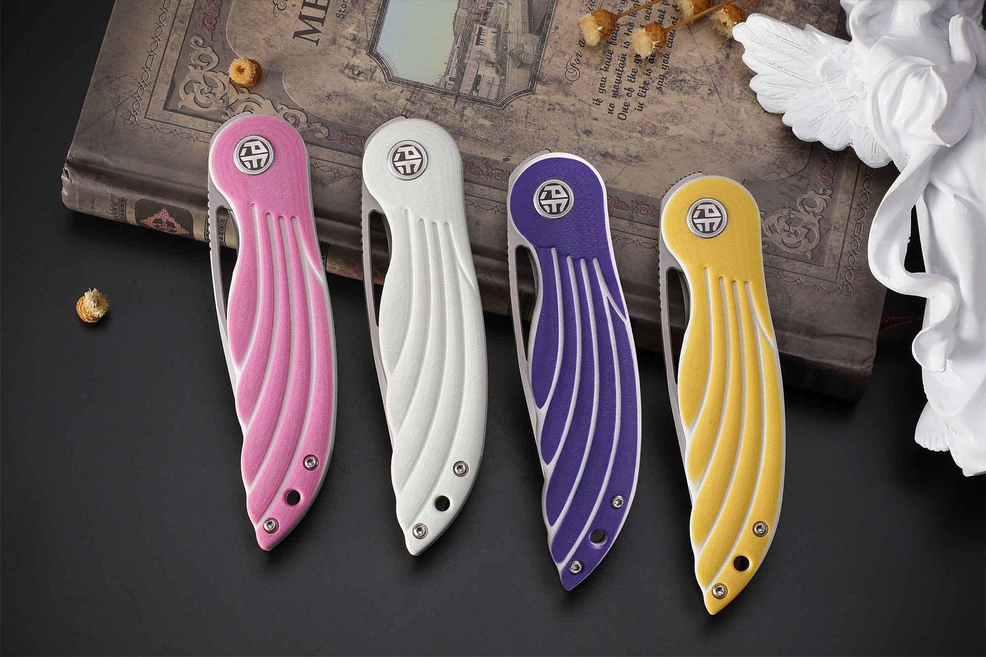 Petrified Fish PFE06 Nightingale ,3.07" 14C28N Blade,87g G10 Handle Front Flipper Liner lock Folding knife