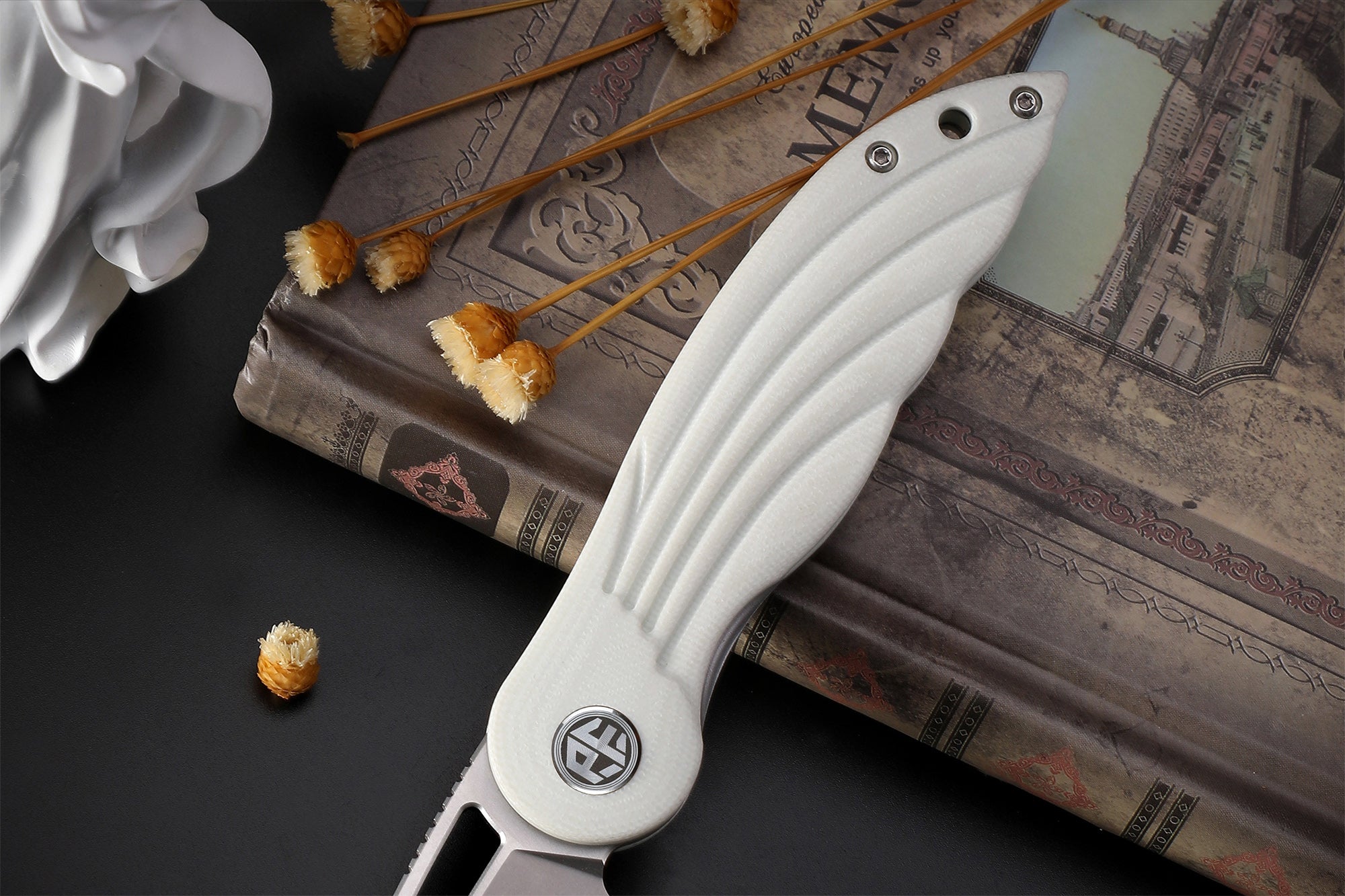 Petrified Fish PFE06 Nightingale ,3.07" 14C28N Blade,87g G10 Handle Front Flipper Liner lock Folding knife