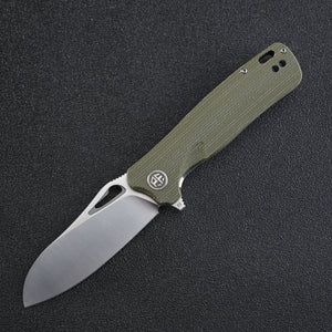 Petrified Fish PF868 Bunta ,3.35" D2 Satin Blade,131g G10 Handle Flipper Folding knife