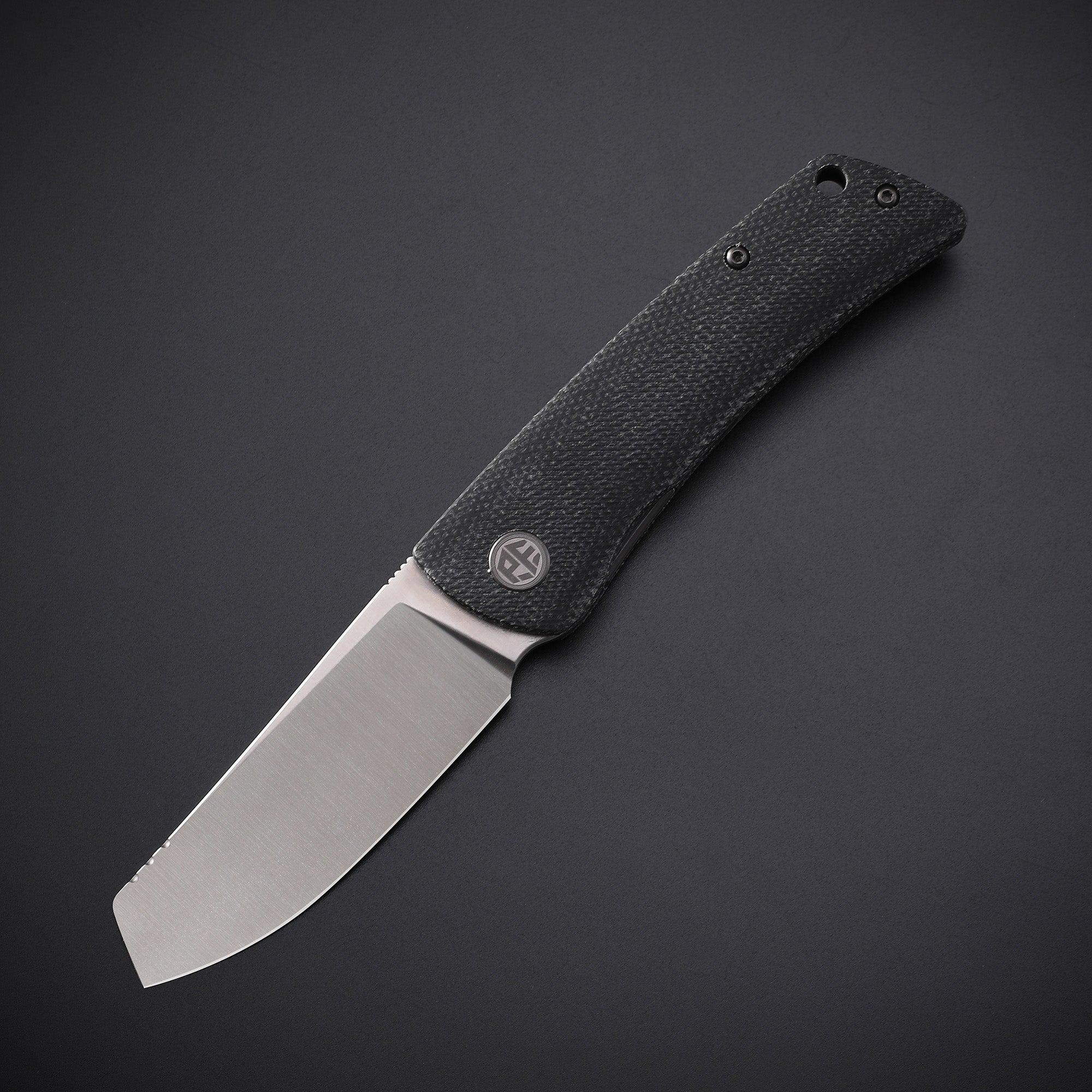 Petrified Fish PFE05 Flavorist ,3.15" K110 Satin Blade, 94g Micarta Handle Front Flipper Liner lock Folding knife