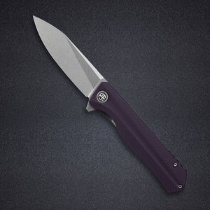 PF818 D2 steel flipper folding knive G10 handle