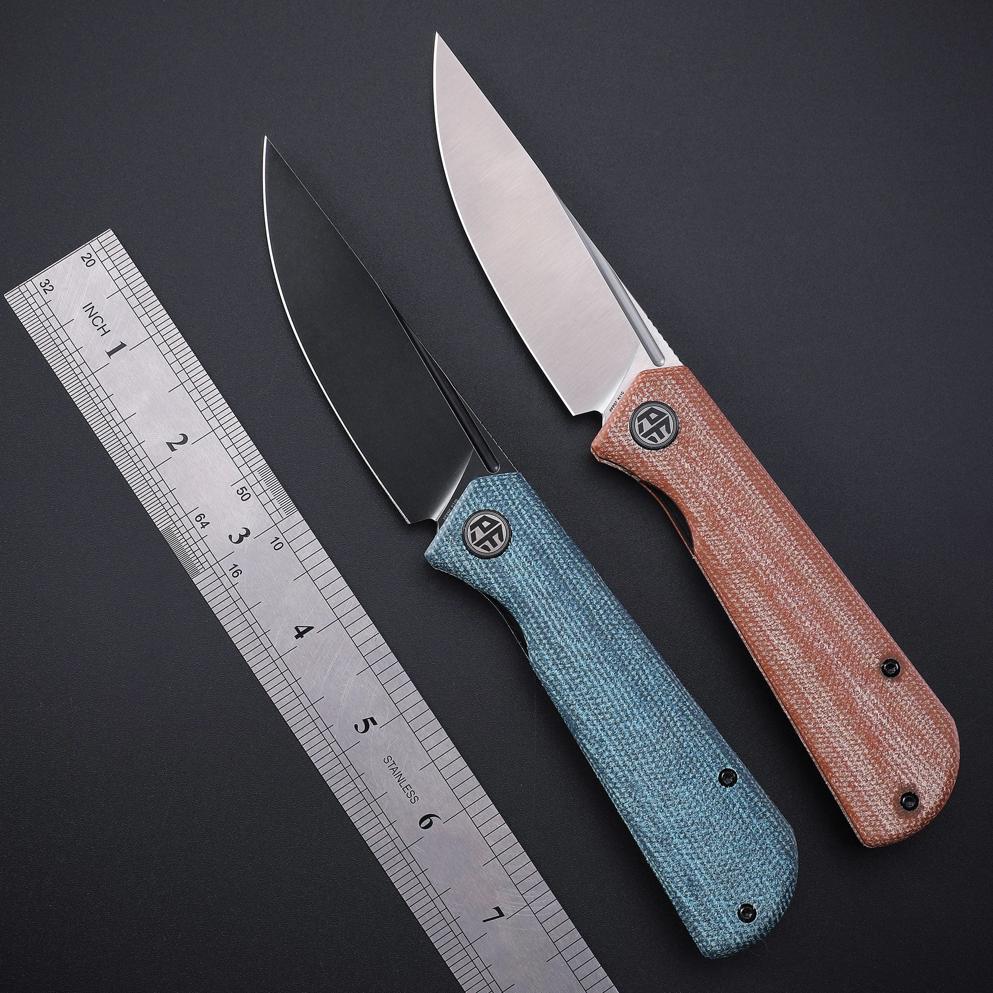 Petrified Fish PFP07 Viking  ,3.62" K110 Satin Blade, 123g G10 Handle Front Flipper Liner lock Folding knife