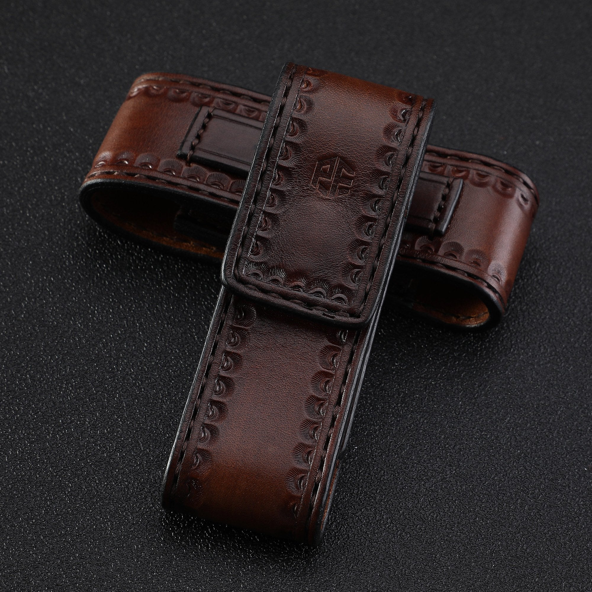 Petrified Fish Knife Leather sheath